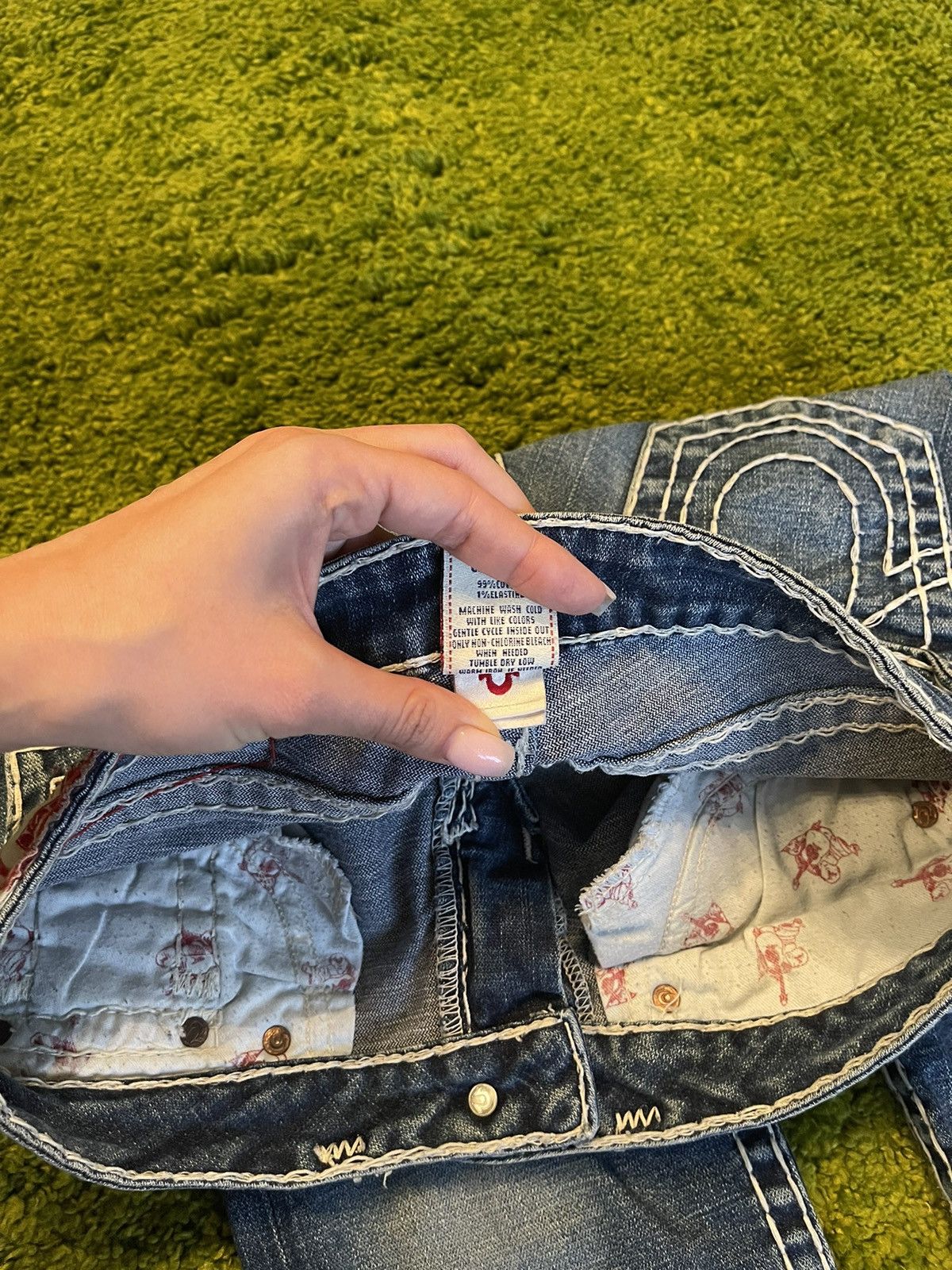 True Religion × Vintage 🇺🇸 True Religion 2000s vintage jeans denim Y2K made in USA Size 28" / US 6 / IT 42 - 7 Thumbnail