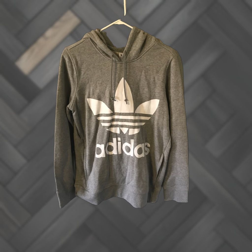 Adidas Adidas Hooded Sweatshirt Hoodie Gray Size M Size M / US 6-8 / IT 42-44 - 1 Thumbnail