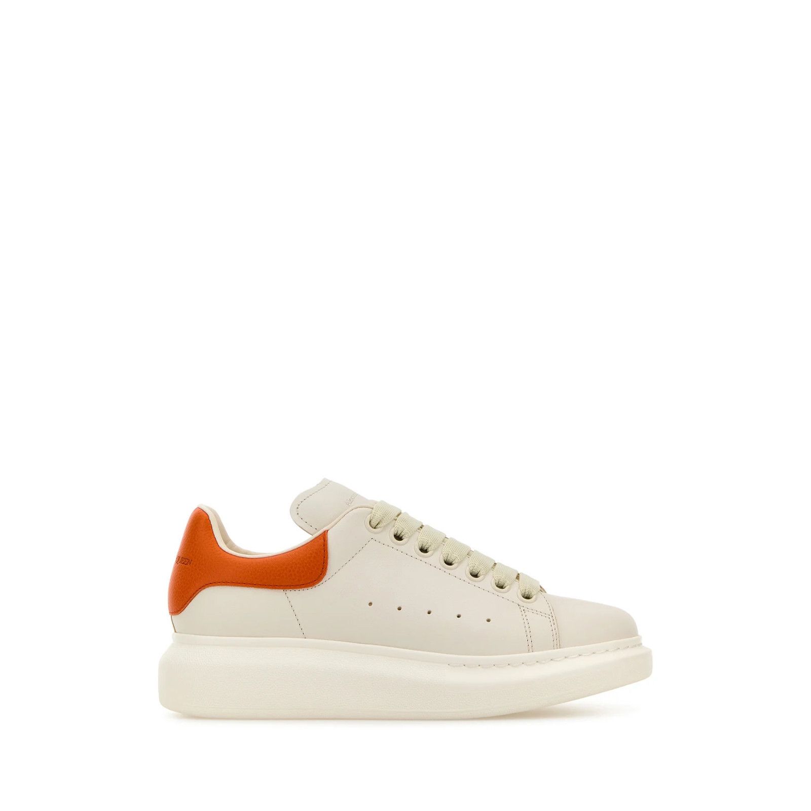 ALEXANDER MCQUEEN White/Orange Women's Sneakers New (Women's