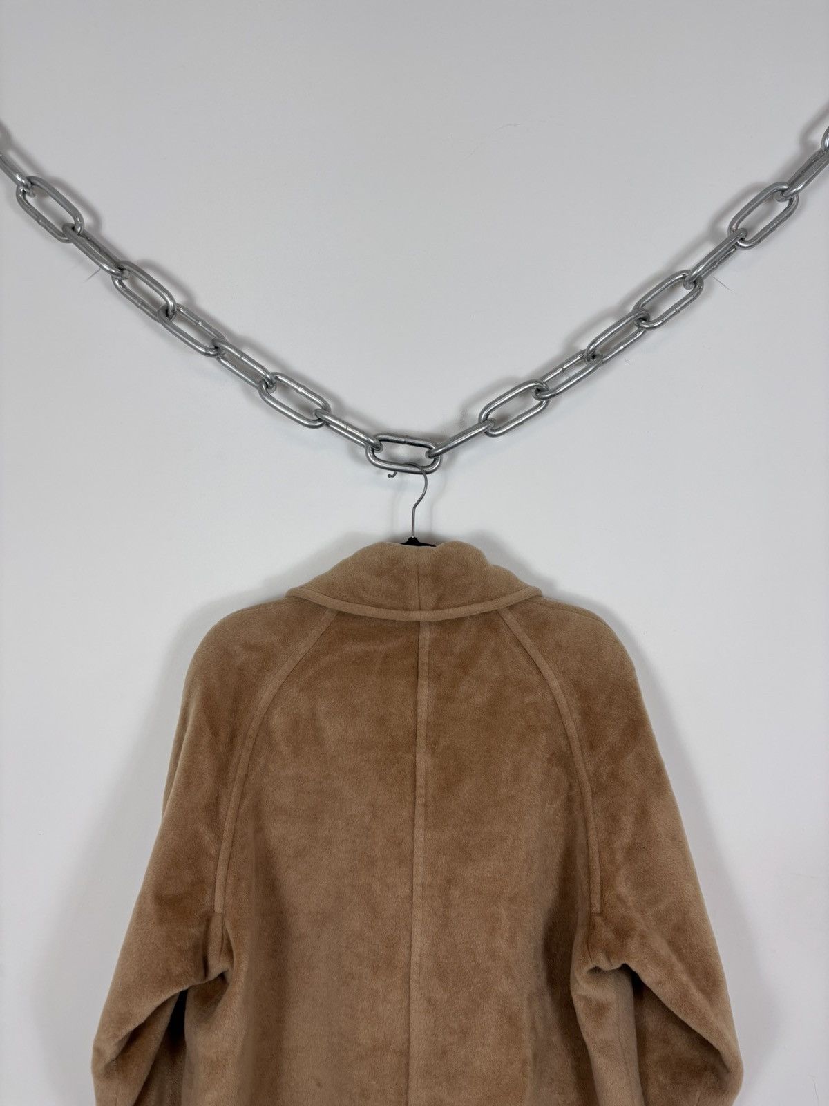 Max Mara Max Mara Women’s Camel Brown Wool Fur Oversized Icon Coat Size L / US 10 / IT 46 - 22 Thumbnail