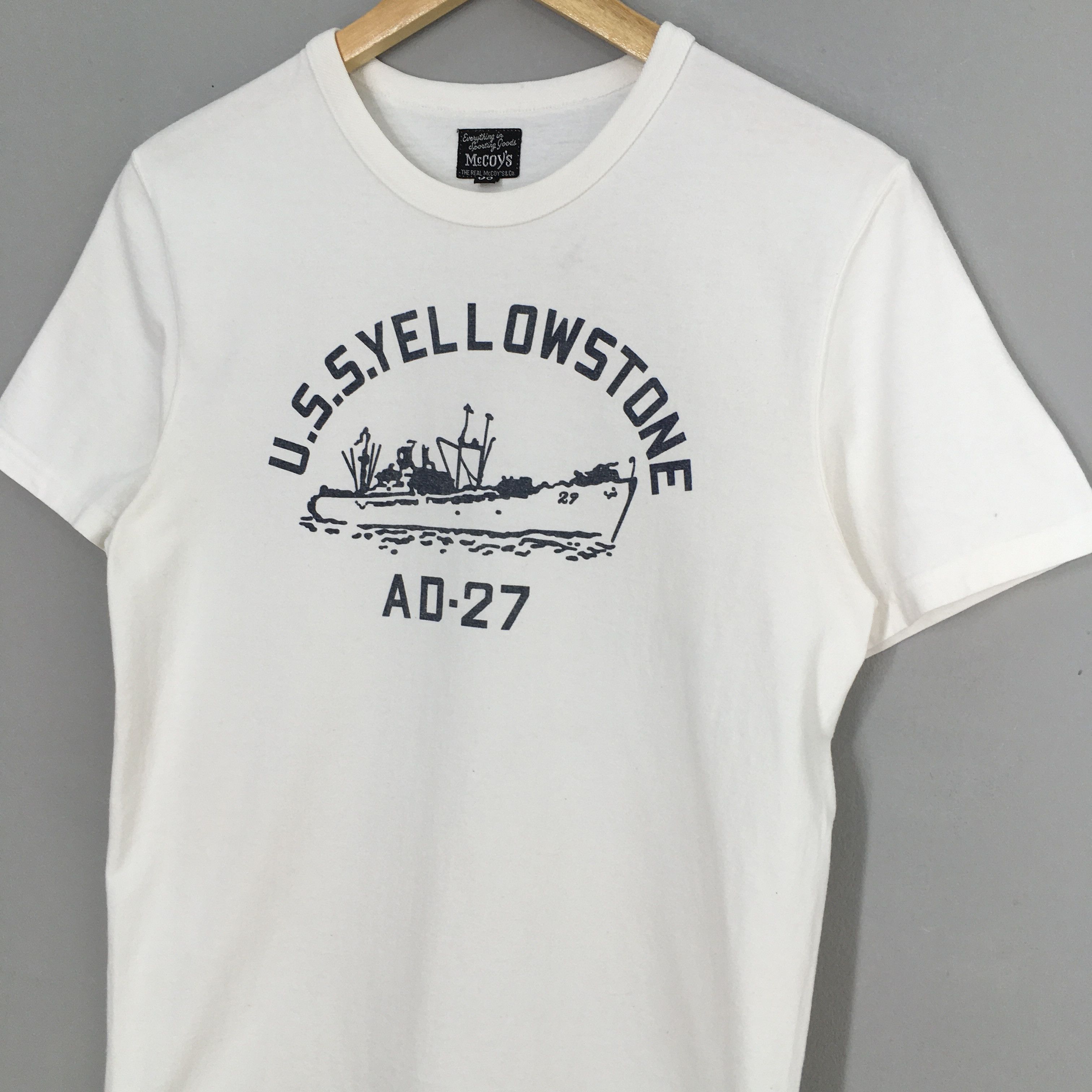 Vintage Mccoy's Uss Yellowstone Us Submarine Sportswear Tshirt Small Size US S / EU 44-46 / 1 - 4 Thumbnail