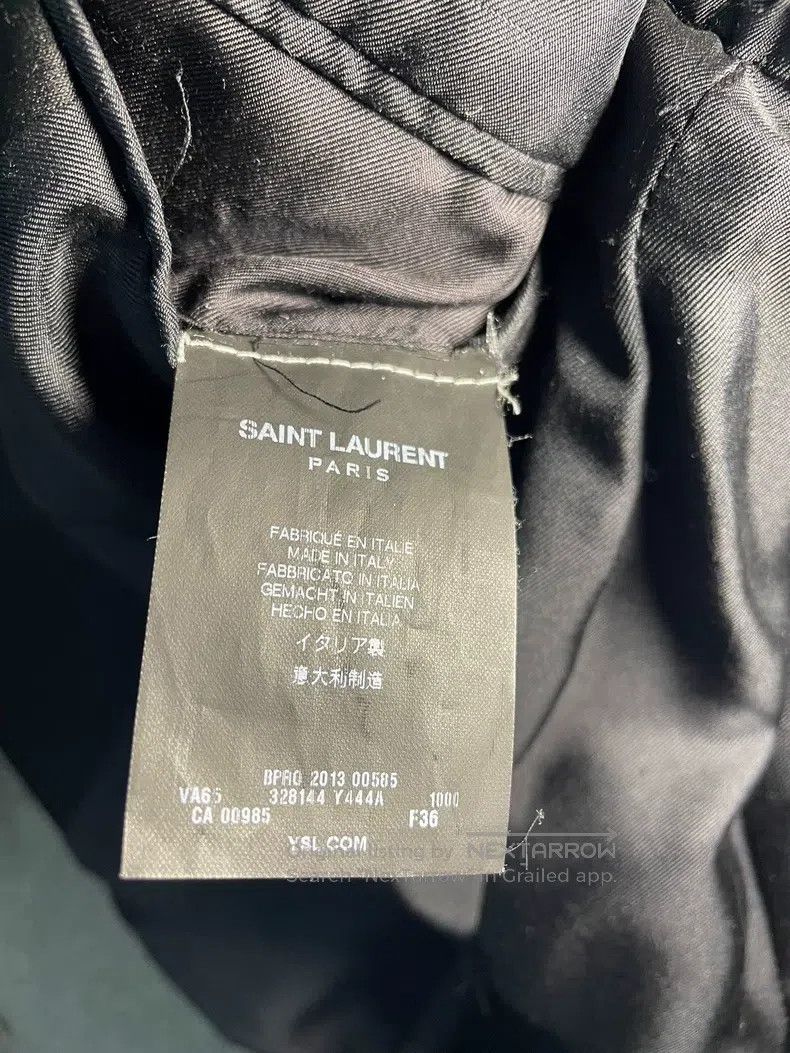 Saint Laurent Paris Saint Laurent Paris Black Scale Pattern Suit Size XS / US 0-2 / IT 36-38 - 5 Thumbnail