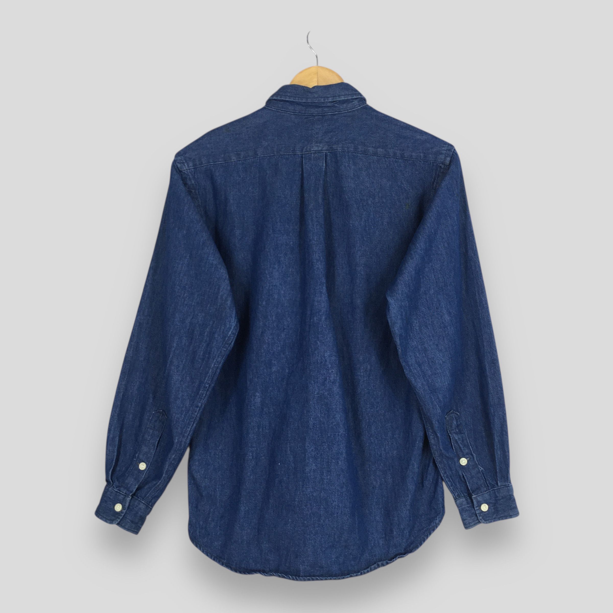 Polo Ralph Lauren Vintage 90s Polo Ralph Lauren Blue Jeans Shirt Medium Size US M / EU 48-50 / 2 - 7 Thumbnail