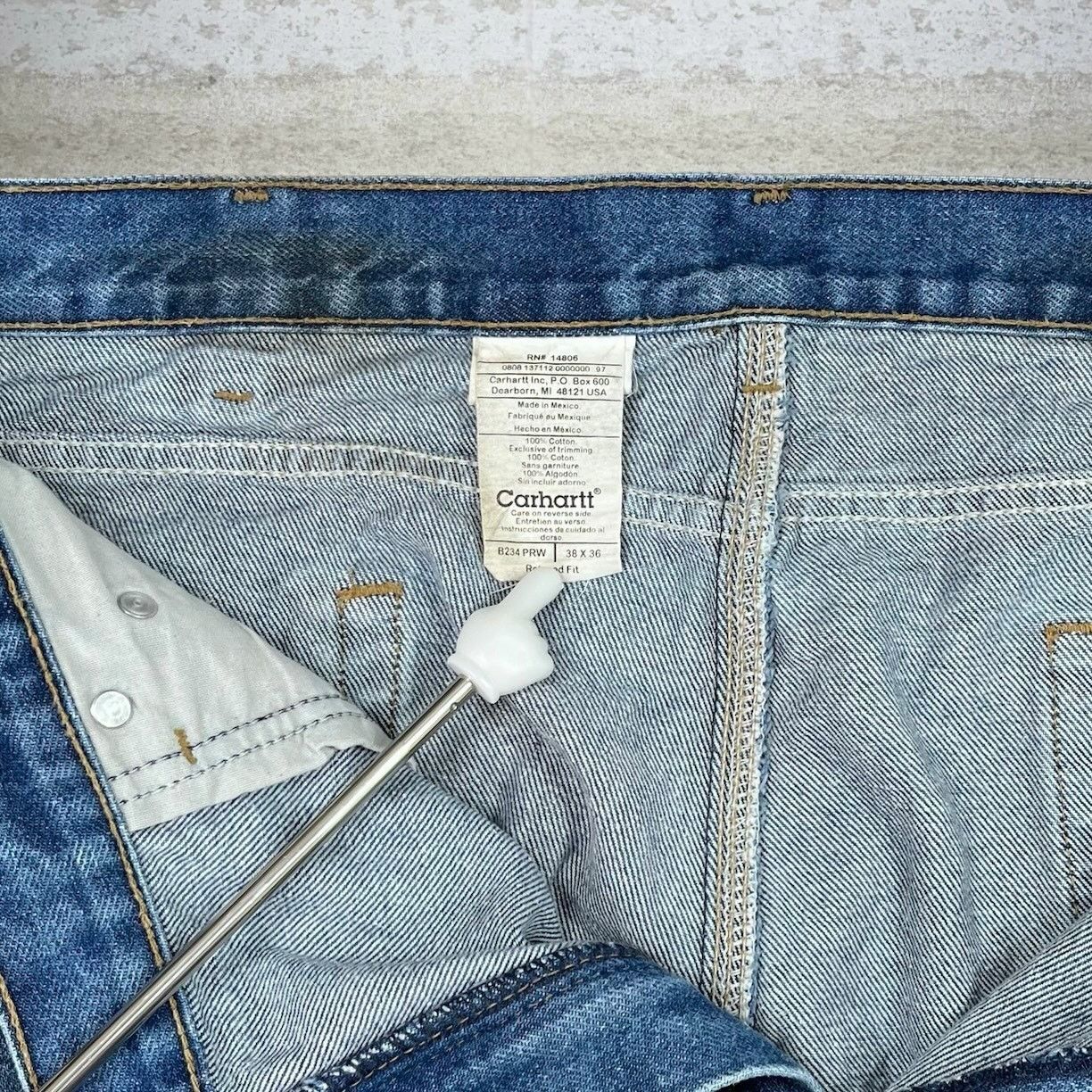 Carhartt Vintage Y2K Carhartt Jeans 38x36 Relaxed Fit Medium Wash Size US 38 / EU 54 - 4 Thumbnail