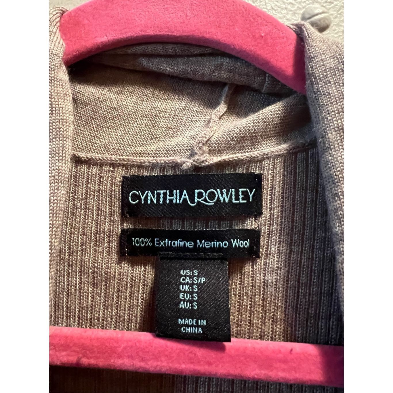 Cynthia Rowley Cynthia Rowley 100% Extrafine Merino Wool Open Front Cardiga Size S / US 4 / IT 40 - 5 Thumbnail