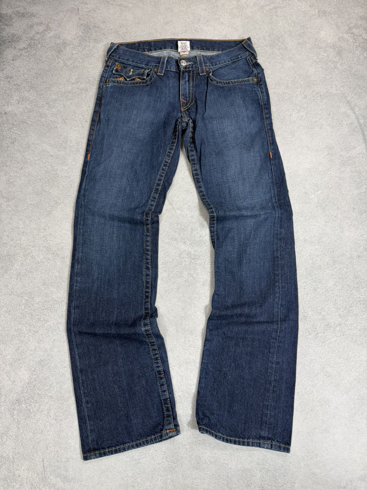 True Religion VTG True Religio Baggy Distressed Washed Y2K Size US 31 - 8 Thumbnail