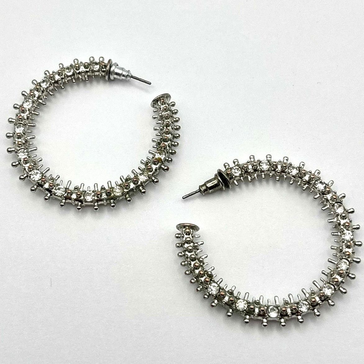 Other Silver Crystal Earrings Size ONE SIZE - 3 Thumbnail