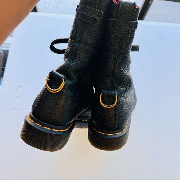 Dr. Martens Doc Martens Plaid Aimilita Aunt Sally Leather Boot 8 Grailed