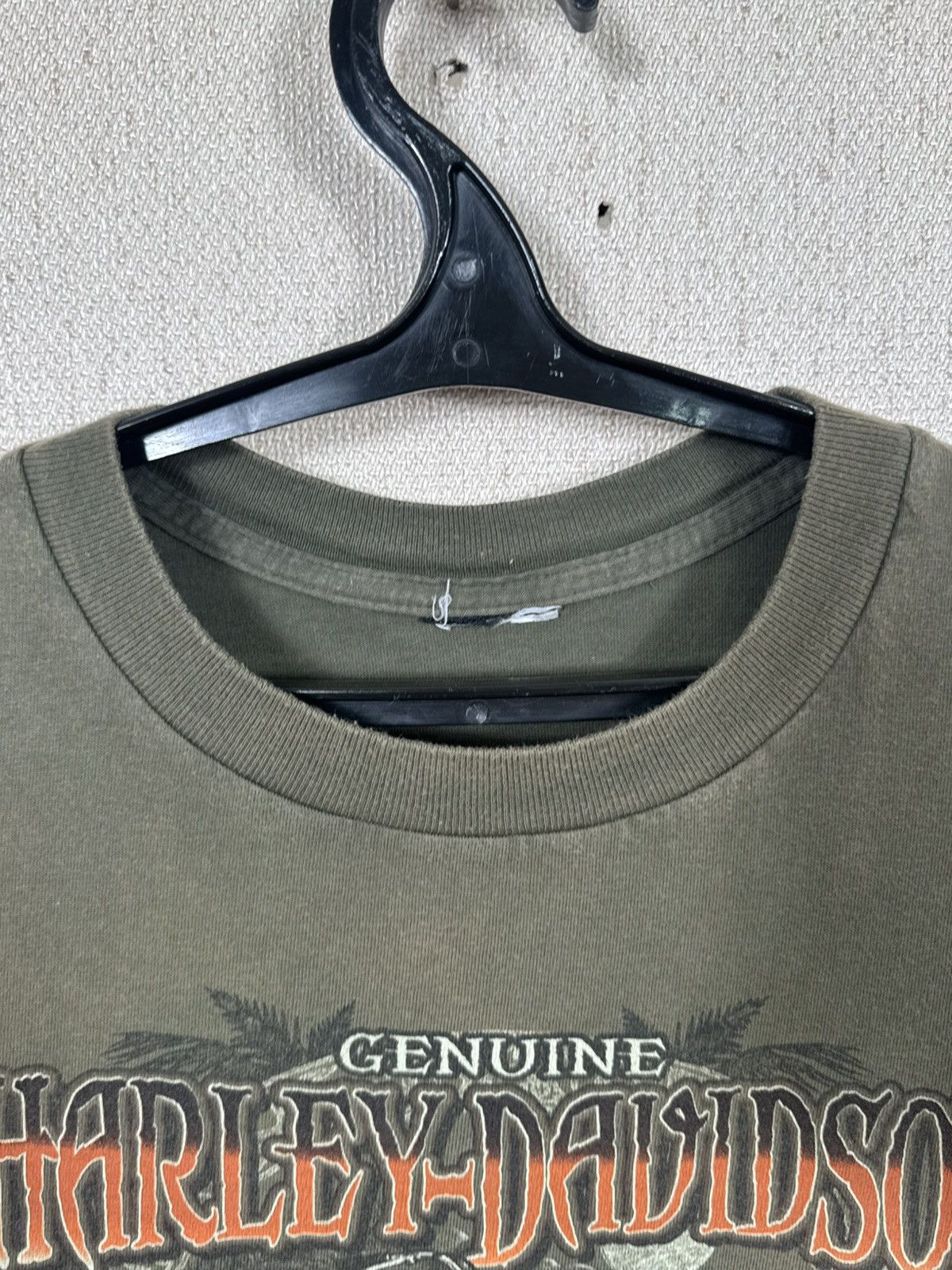 Harley Davidson Vintage Harley Davidson T shirt Swiss Biker USA XL Green Size US XL / EU 56 / 4 - 10 Thumbnail