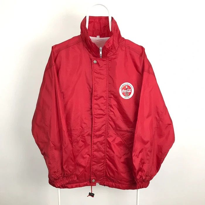 Coca Cola × Vintage SY0210 VTG 90s OLYMPIC COCA COLA COACH WINDBREAKER JACKETS Size US XL / EU 56 / 4 - 2 Thumbnail