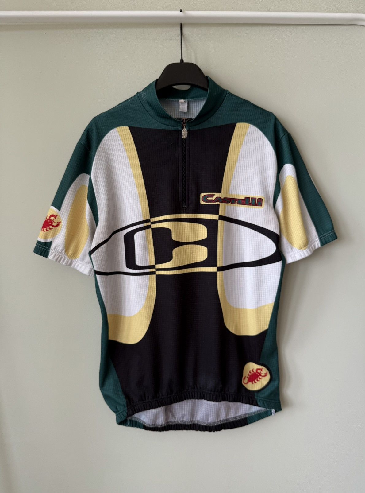 Castelli vintage half zip jersey cycle tshirt racing cycling