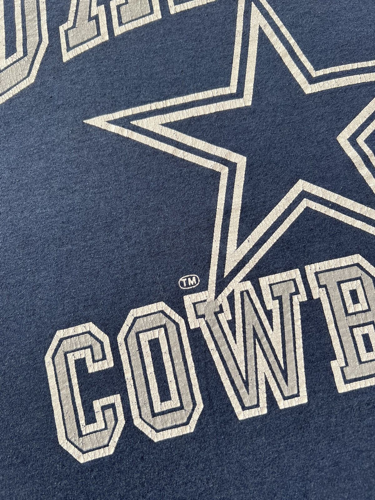 NFL Vintage 90s Dallas Cowboys NFL Logo 7 T-shirt Size US L / EU 52-54 / 3 - 4 Thumbnail