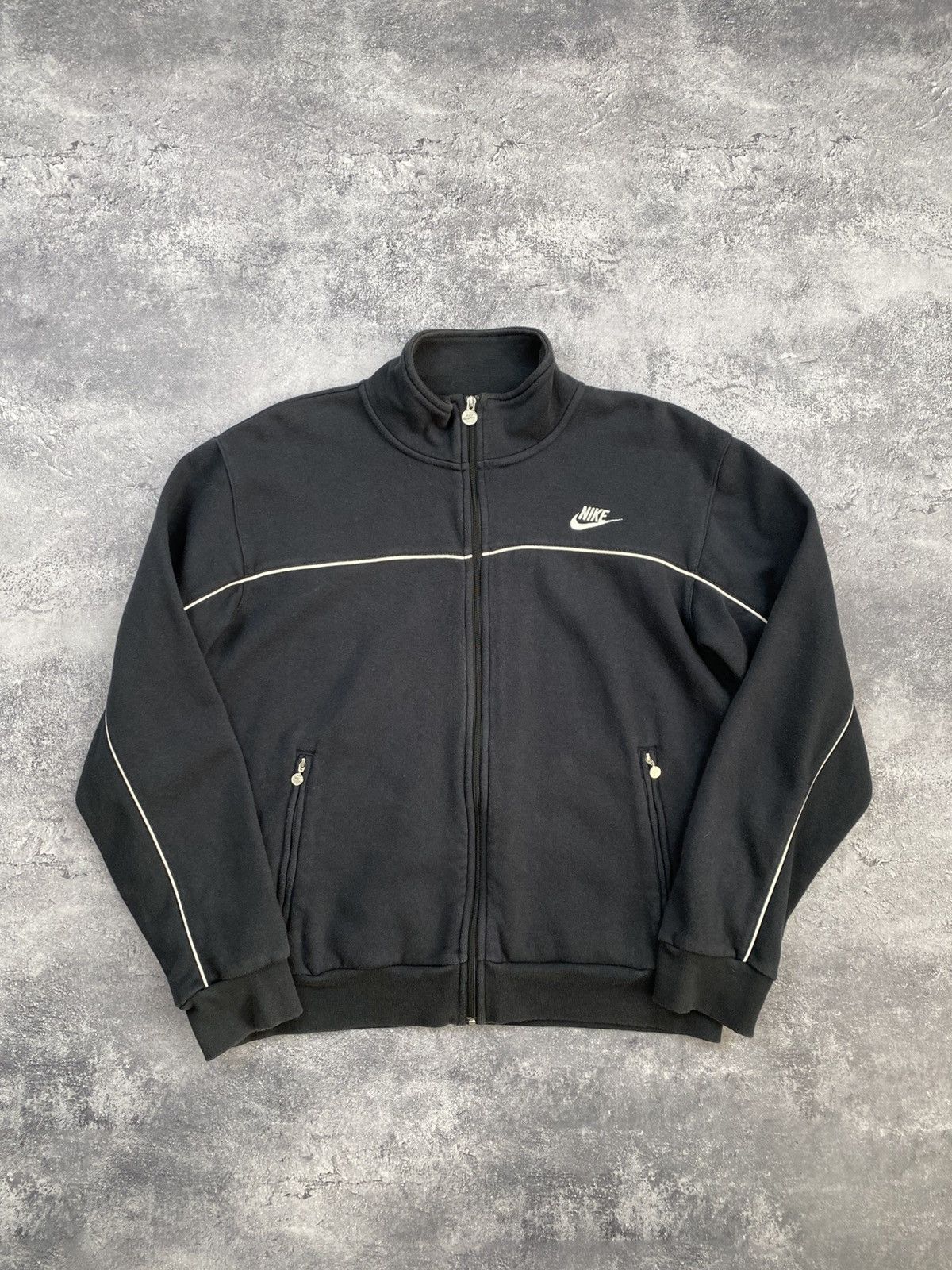 Nike Vintage Nike Zip Sweatshirt 90s Mini Swoosh Y2K Logo Size US S / EU 44-46 / 1 - 2 Thumbnail