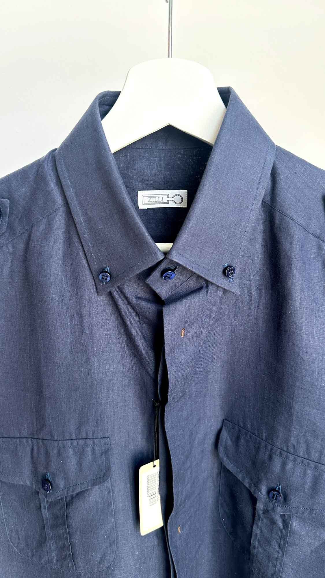 Zilli Men's linen shirt ZILLI Size US M / EU 48-50 / 2 - 4 Thumbnail