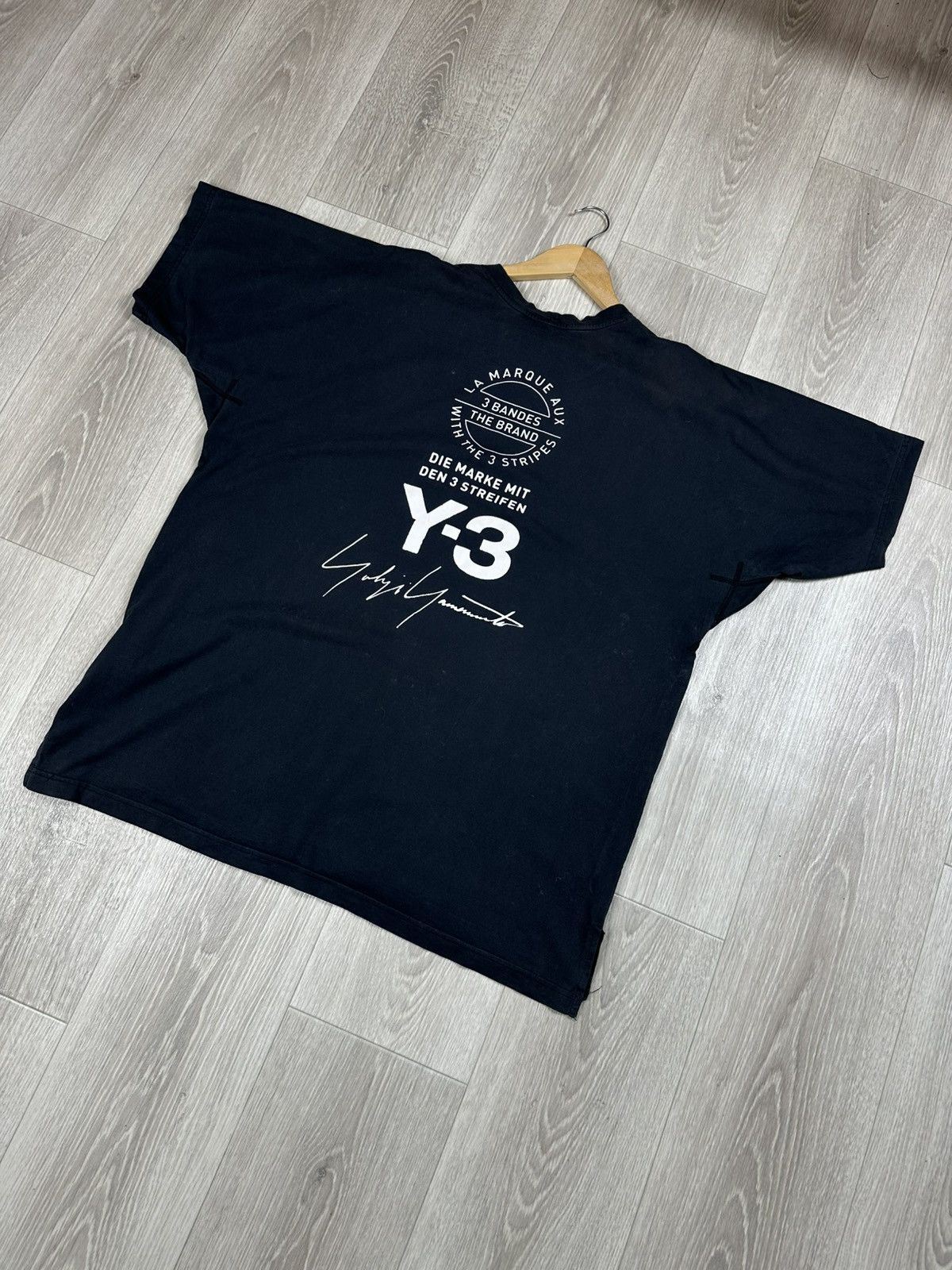 Adidas Adidas Y-3 Yohji Yamamoto Distressed T-Shirt Size US L / EU 52-54 / 3 - 3 Thumbnail