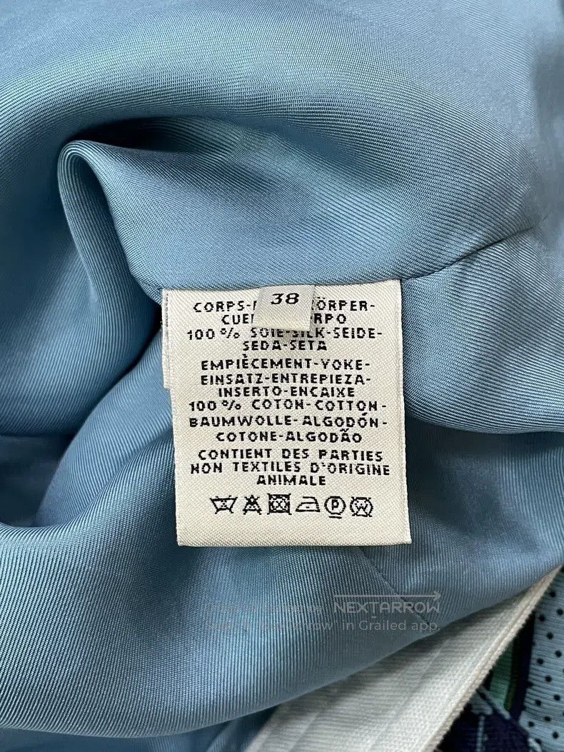 Hermes Hermes Blue Carriage Polka Dot Printed Patchwork Denim Jac Size XS / US 0-2 / IT 36-38 - 5 Thumbnail