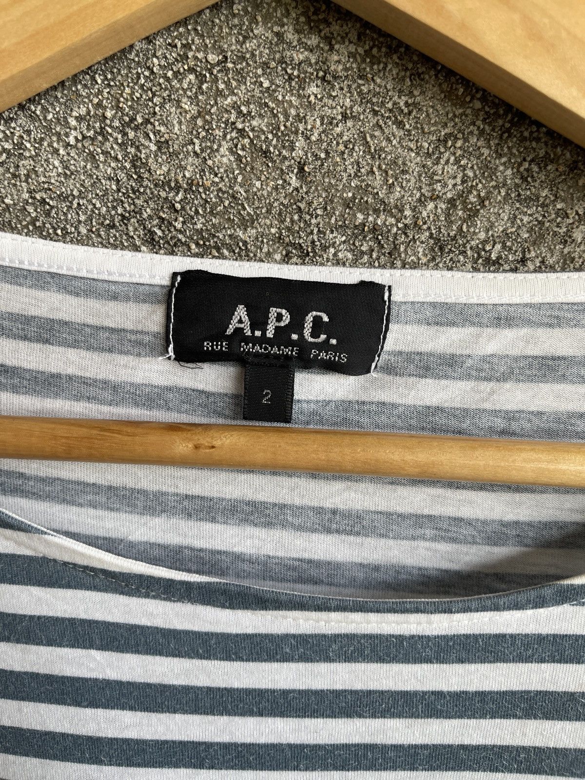 Vintage A.P.C Japan Striped Long Sleeve Tshirt