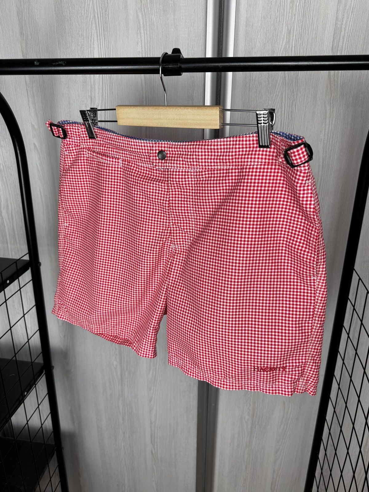 Hackett Hackett London Mini Gingham TL Coral Swimwear Shorts sz M Size US 32 / EU 48 - 6 Thumbnail