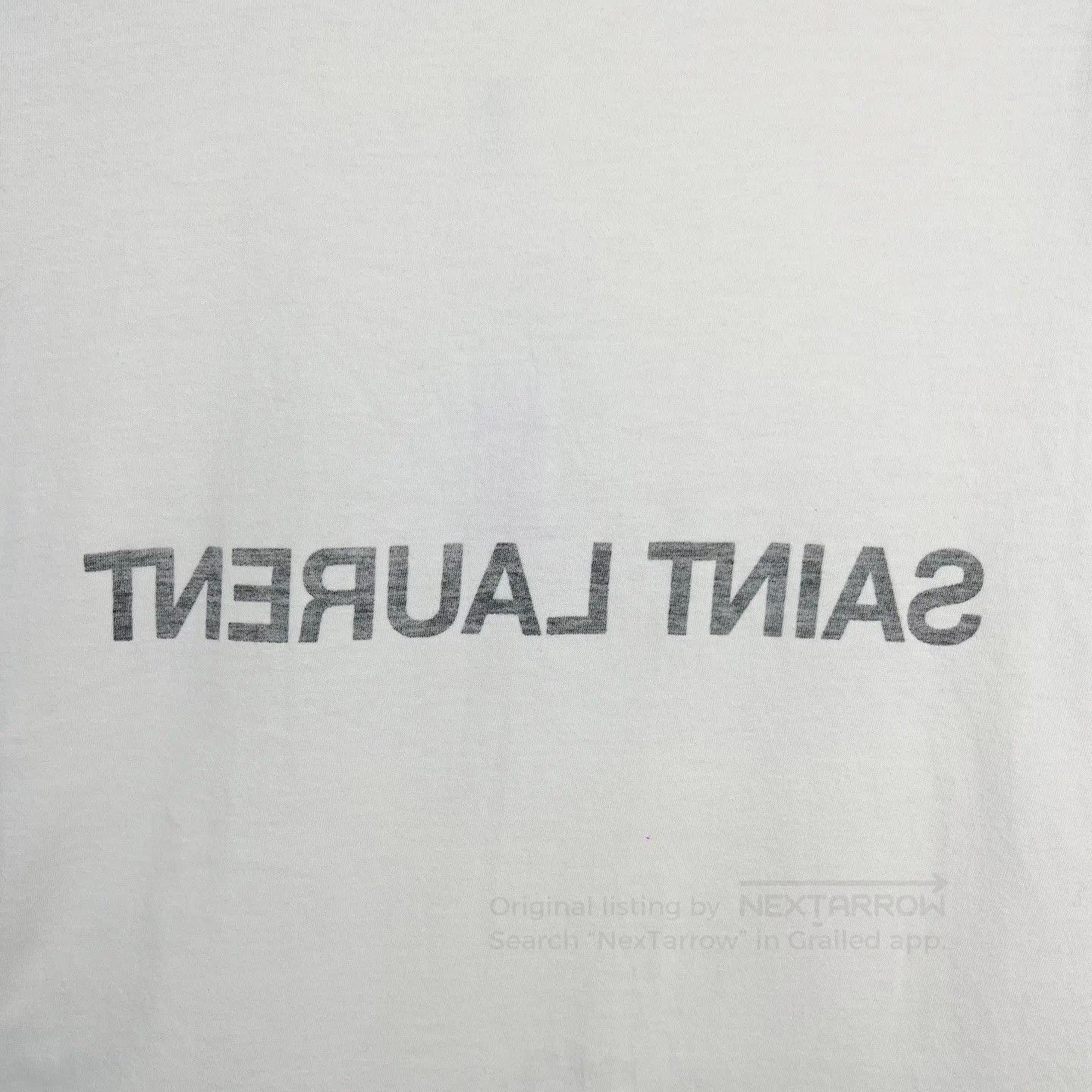 Saint Laurent Paris Saint Laurent SLP Logo Print T-Shirt. Size S / US 4 / IT 40 - 6 Thumbnail
