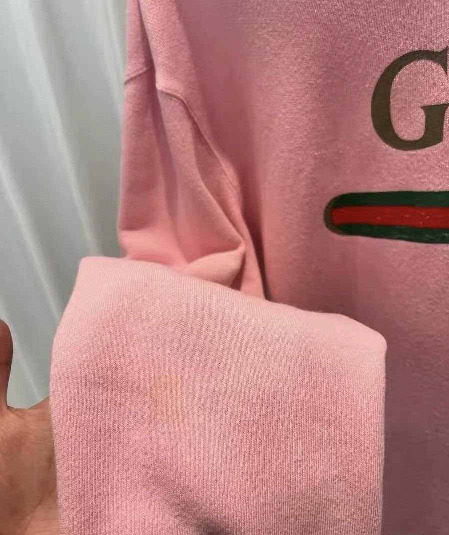 Gucci Gucci Pink Logo Embroidered Hoodie - dmc Size US S / EU 44-46 / 1 - 5 Thumbnail