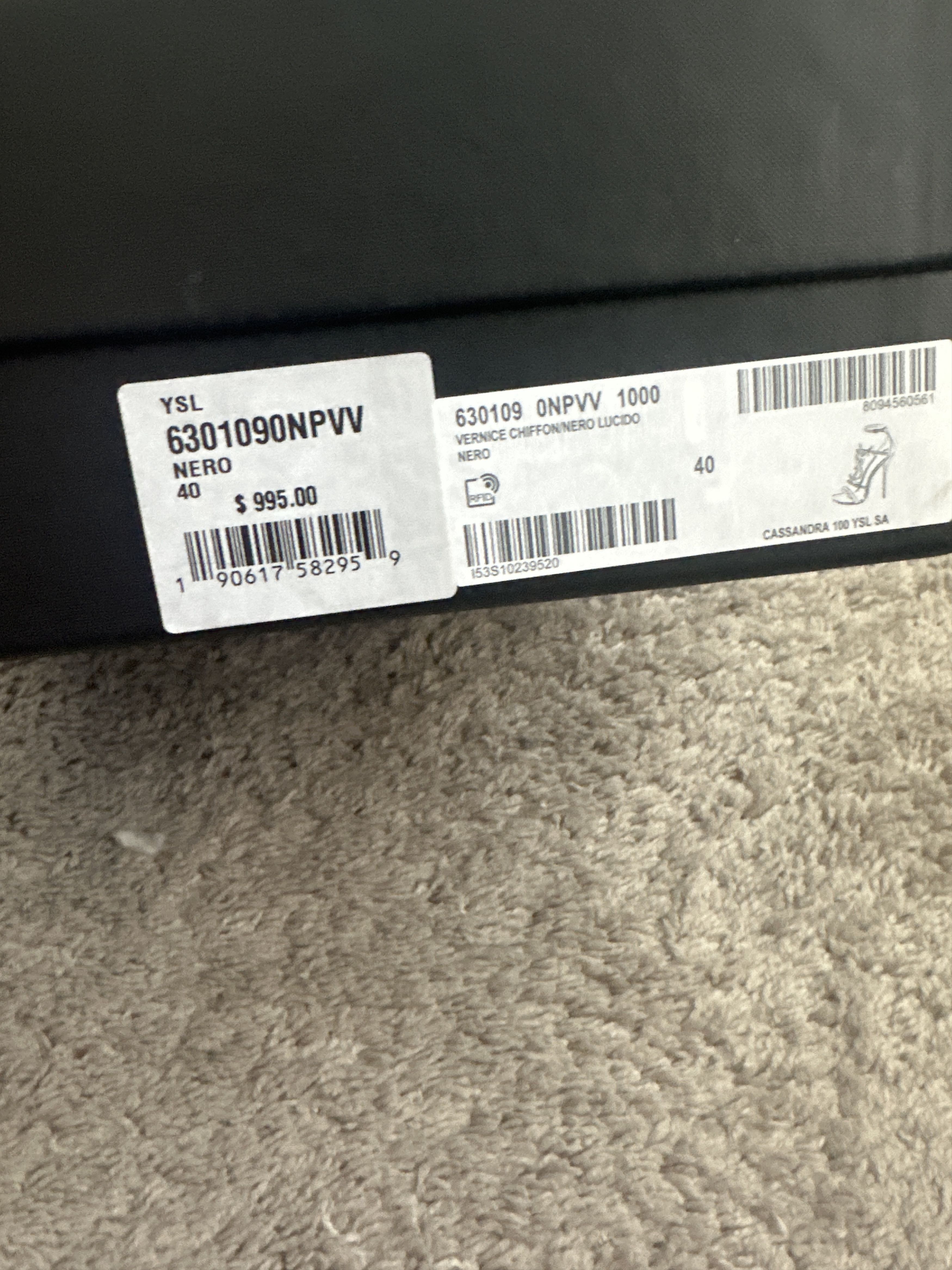 Saint Laurent Paris Cassandra 100 YSL Size US 10 / IT 40 - 1 Thumbnail