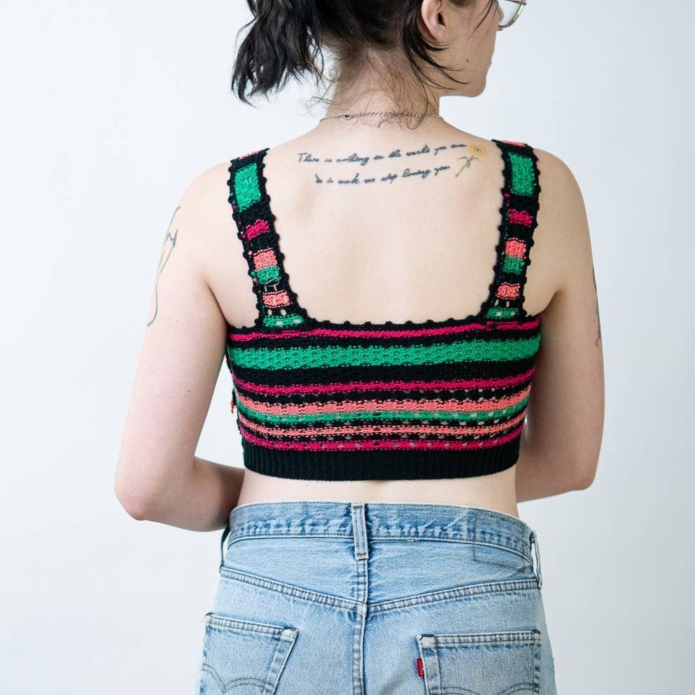 Handmade Handmade Crochet Knit Crop Top - S/M Size M / US 6-8 / IT 42-44 - 2 Thumbnail