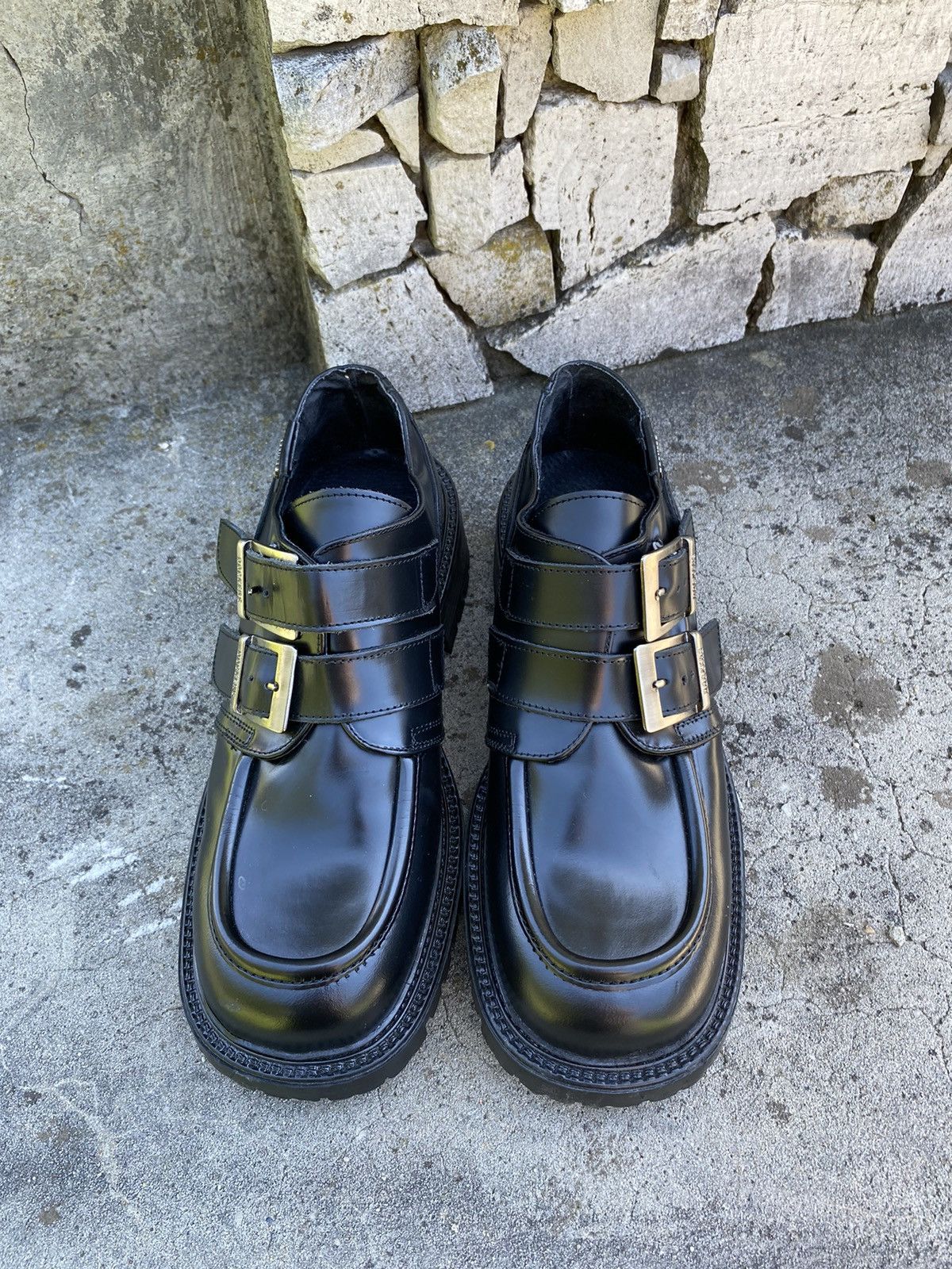 Dockers × Vintage Dockers vintage Chunky Leather Shoes Goth Avan Garde Size US 8 / EU 41 - 16 Thumbnail