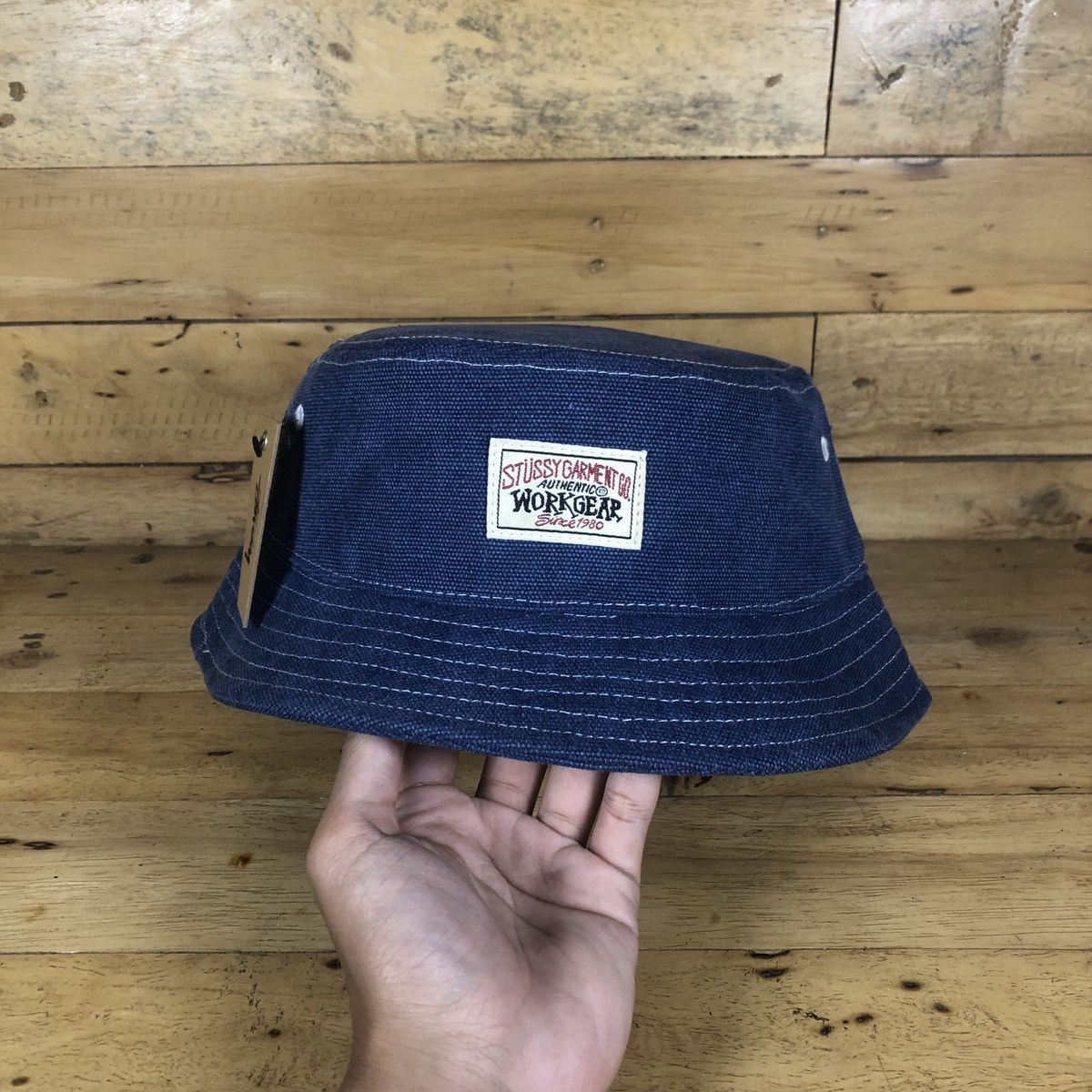 Stussy × Vintage Stussy Canvas Workgear Bucket Size ONE SIZE - 1 Thumbnail