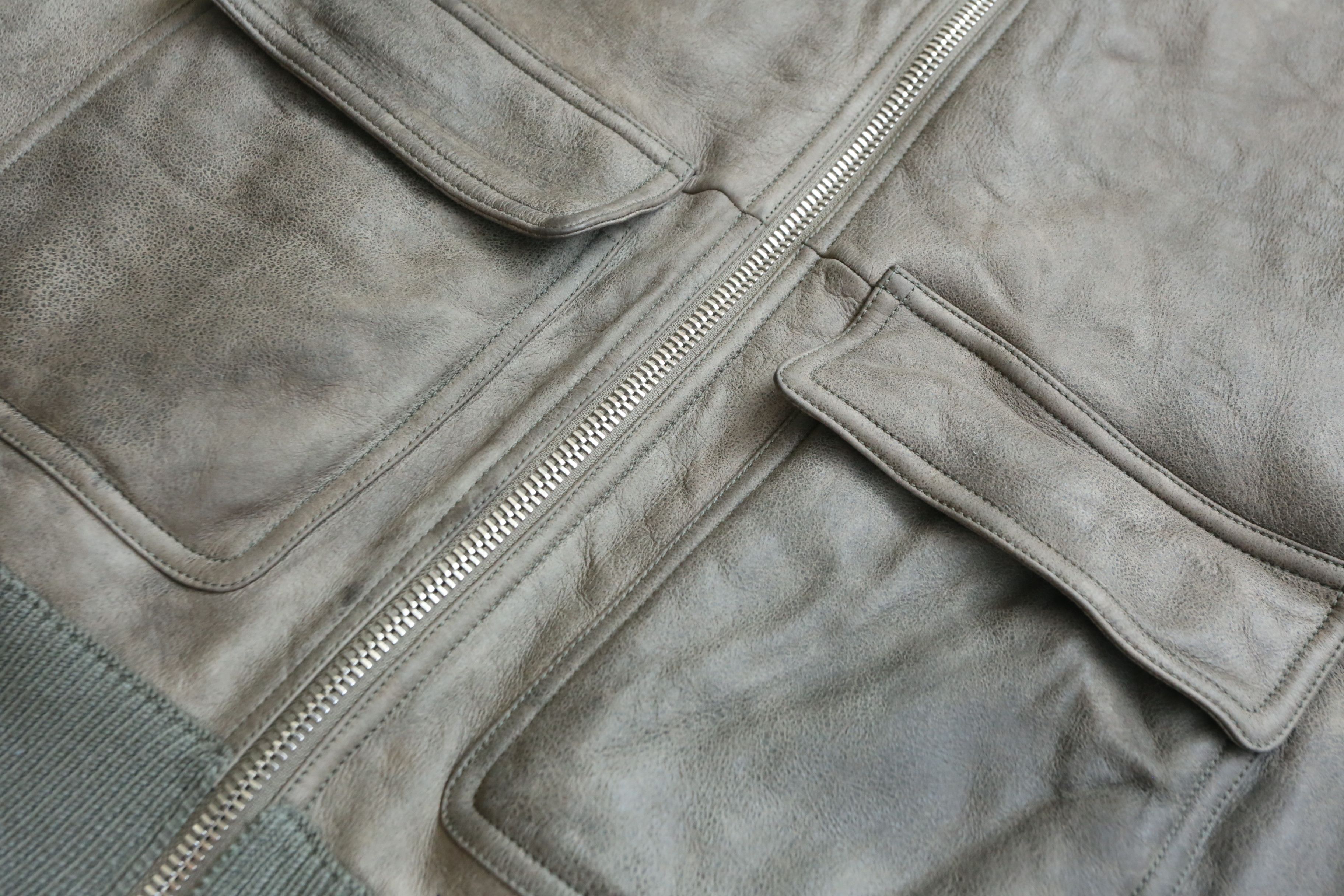 Hermes Hermes - Leather-Front Knitted Jacket Size US L / EU 52-54 / 3 - 6 Thumbnail