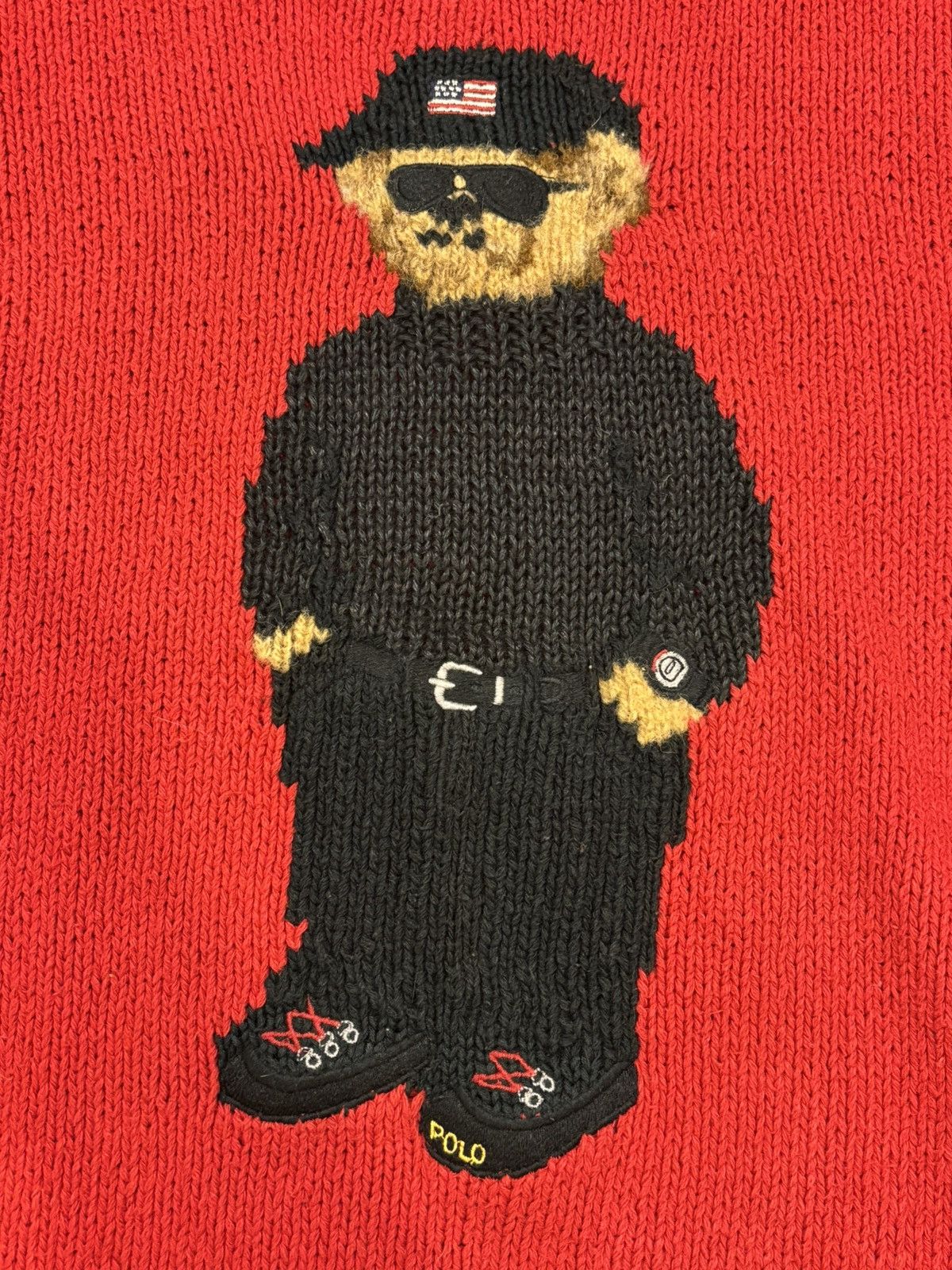 Polo Ralph Lauren Polo Ralph Lauren Dark Bear Hand Knit Sweater Size US L / EU 52-54 / 3 - 3 Thumbnail