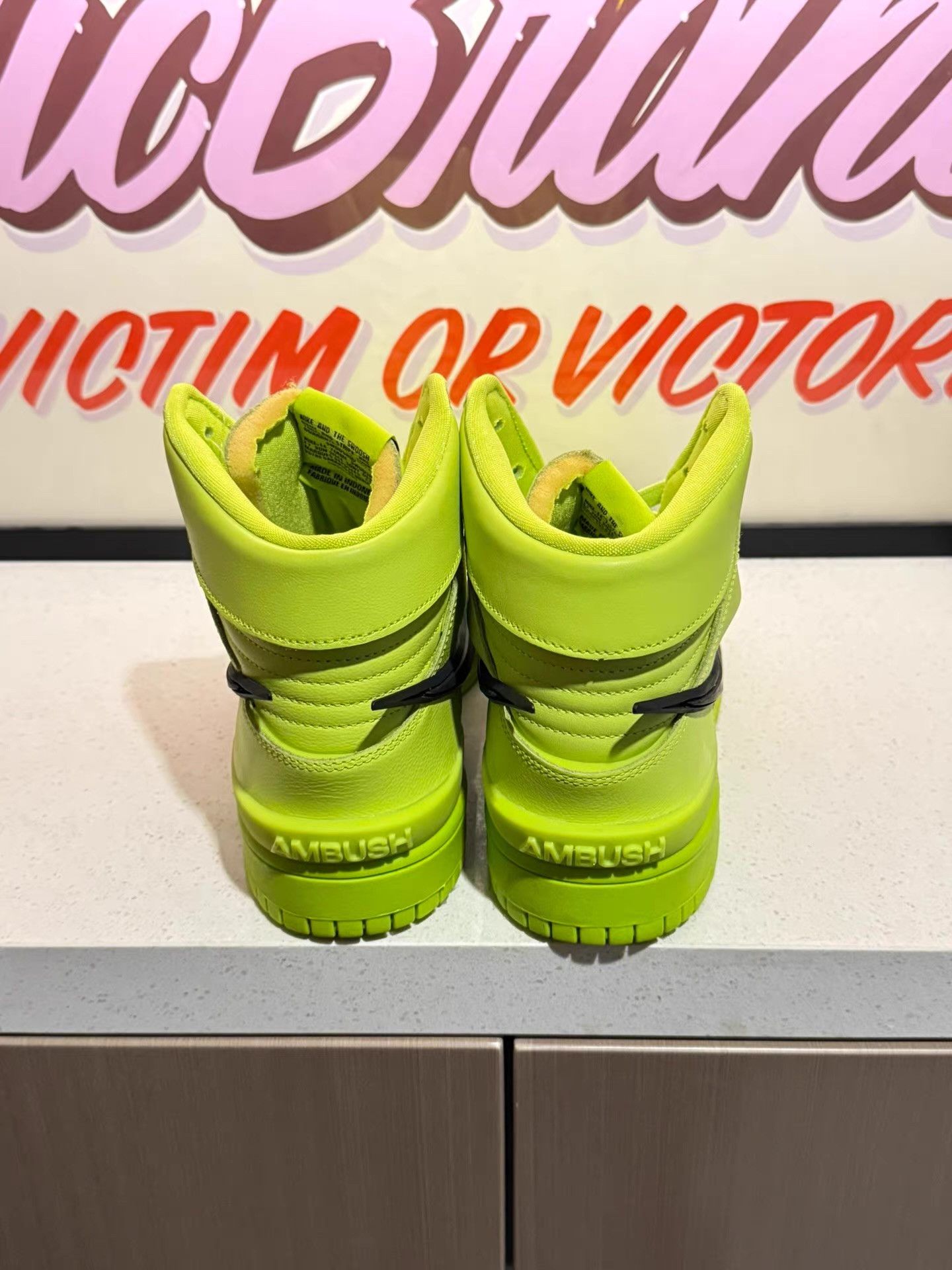 Nike AMBUSH x Nike Dunk "Flash Lime"sneakers。 Ｑ20 Size US 9.5 / EU 42-43 - 2 Thumbnail
