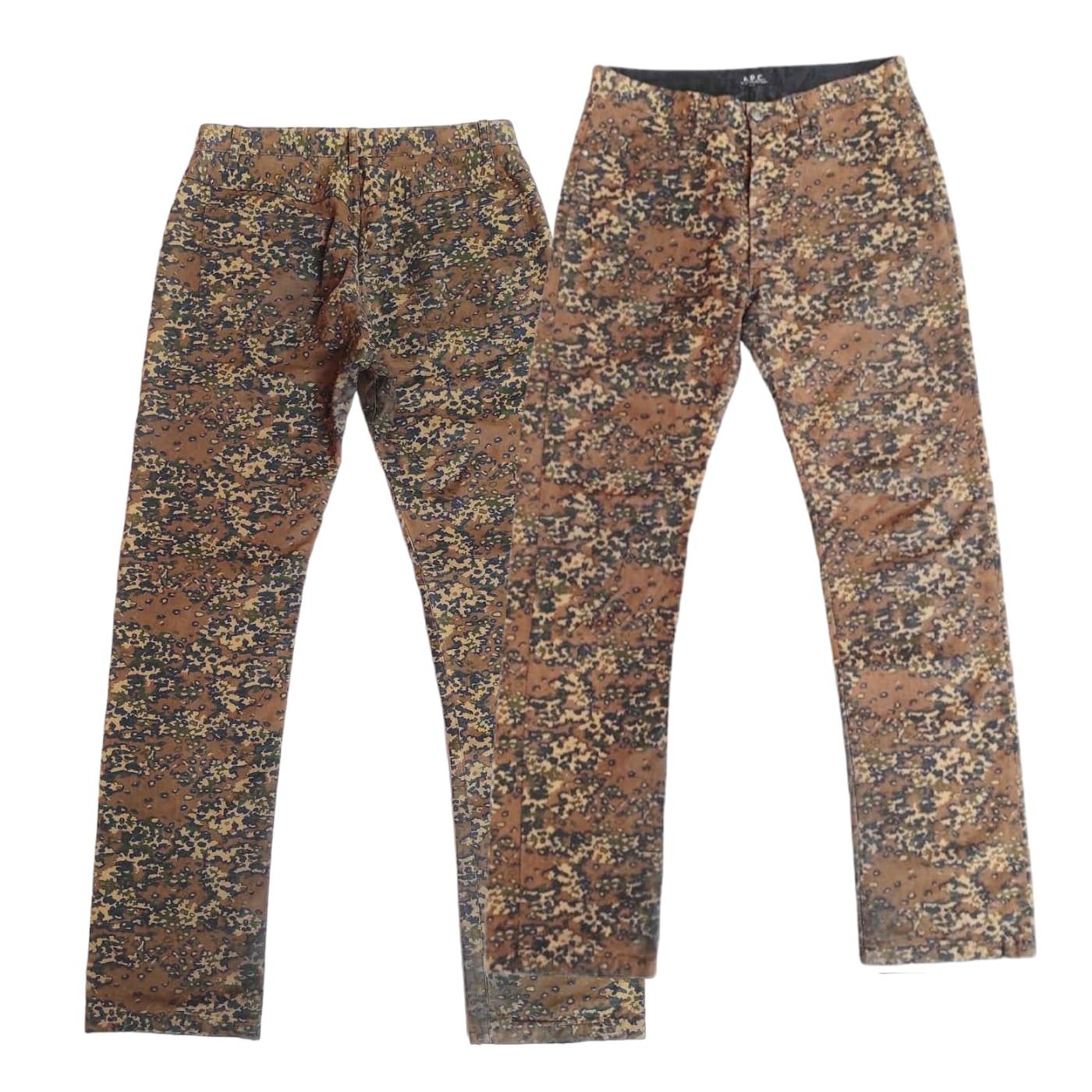 A.P.C. A.P.C Leopard Pants Wax Cotton Nice Design Size US 28 / EU 44 - 1 Thumbnail