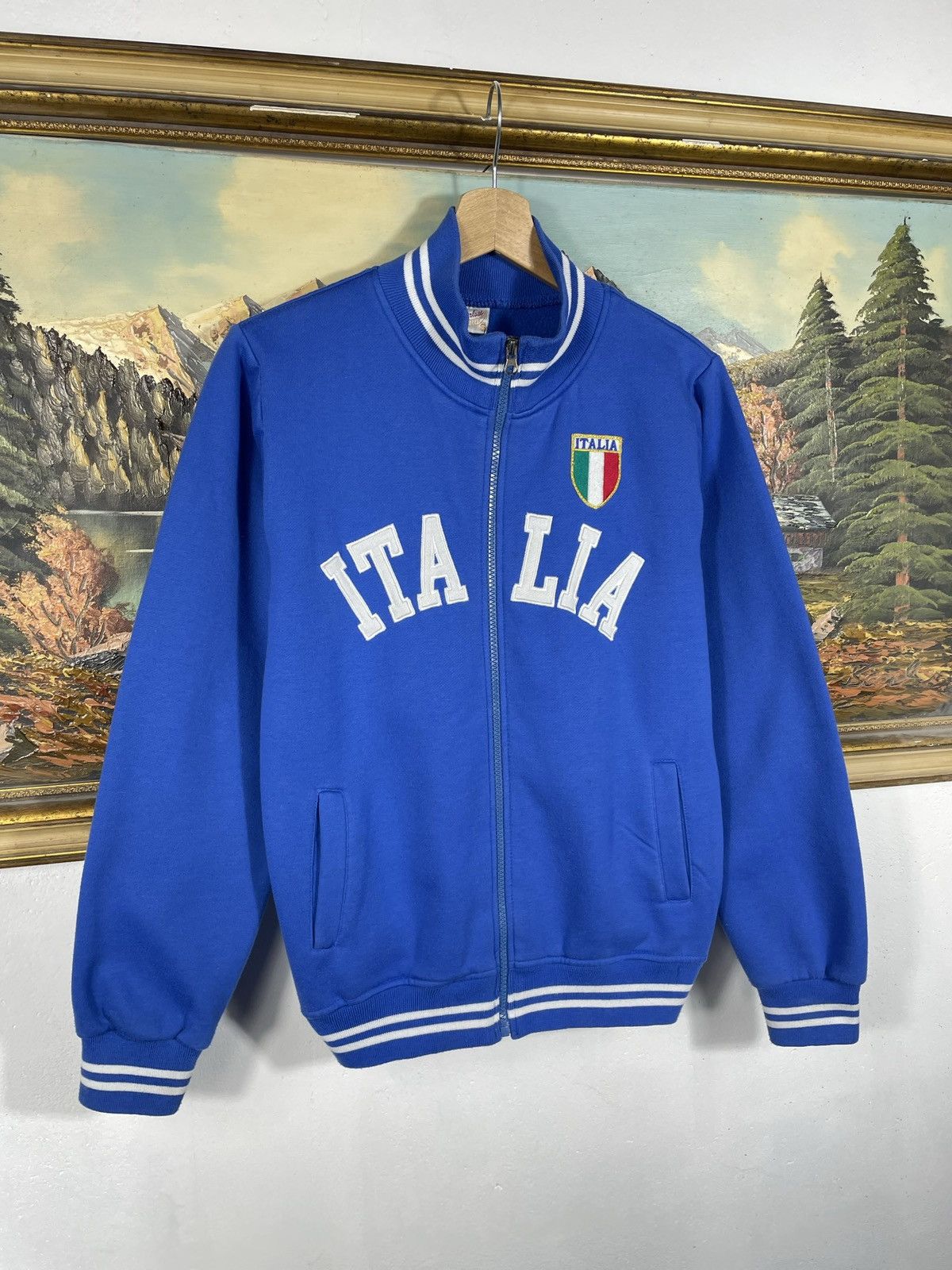 Japanese Brand × Vintage Retro 00s Italia Hoodie Affliction Swag Avant Garde Drip Size US S / EU 44-46 / 1 - 3 Thumbnail