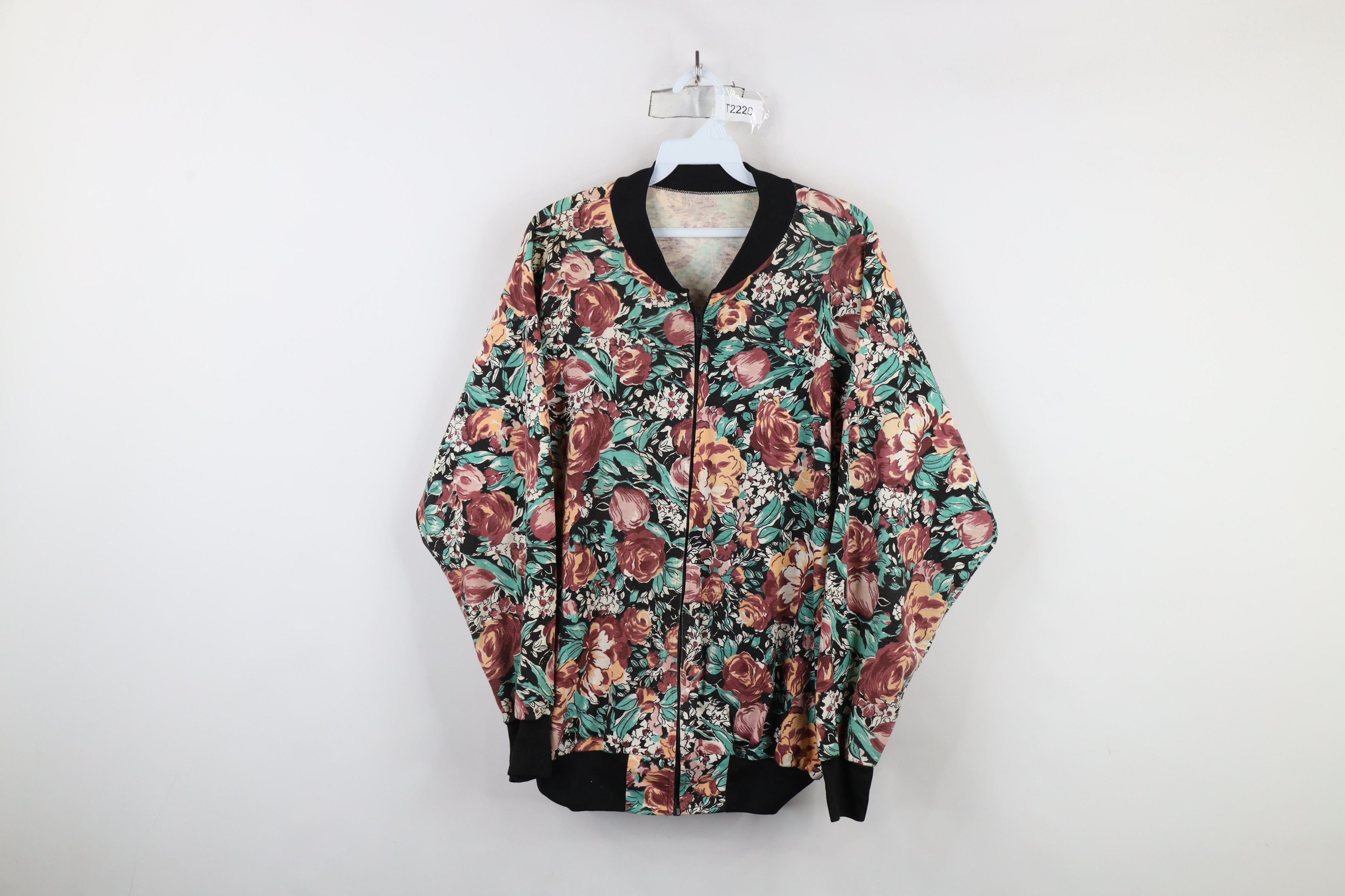 Vintage Vintage 90s Streetwear All Over Print Bomber Jacket USA Size L / US 10 / IT 46 - 1 Thumbnail