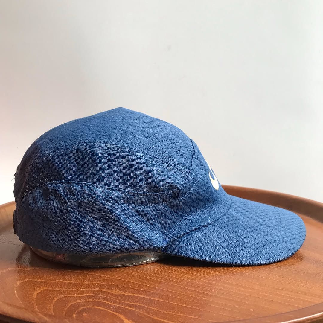 Nike × Vintage Vintage 90s Nike Tailwind Hat Light Blue Tennis Running Size ONE SIZE - 5 Thumbnail