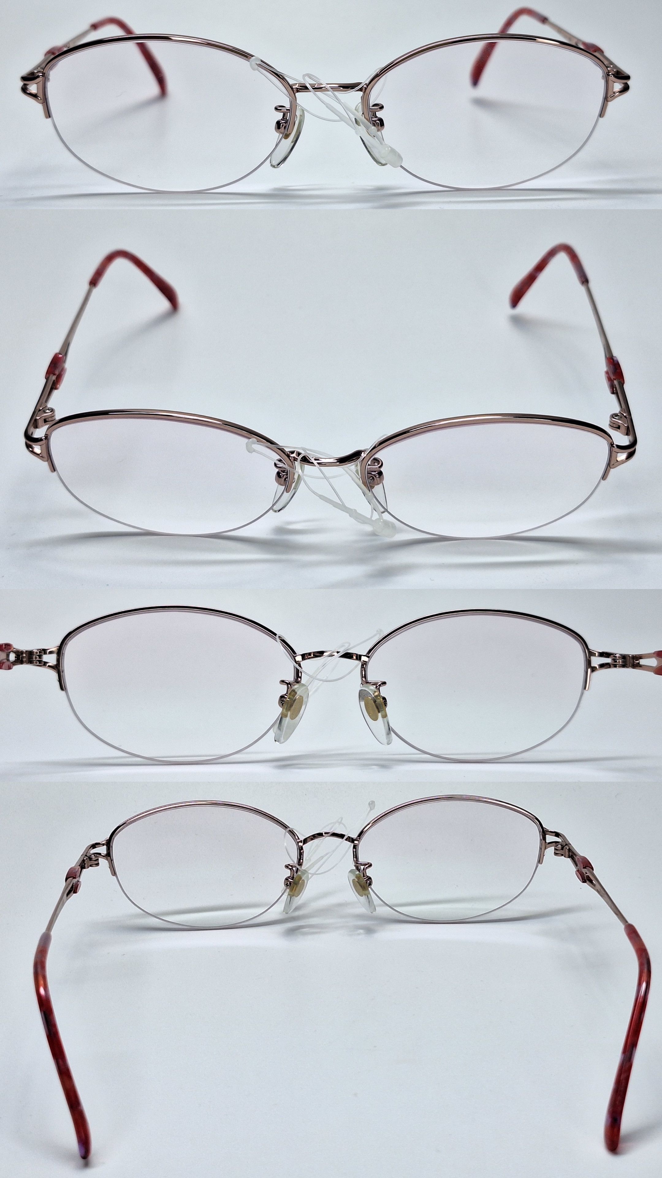 Yves Saint Laurent Yves Saint Laurent 30-0079 PureTitan Half-Rimless Eyeglasses Size ONE SIZE - 4 Thumbnail