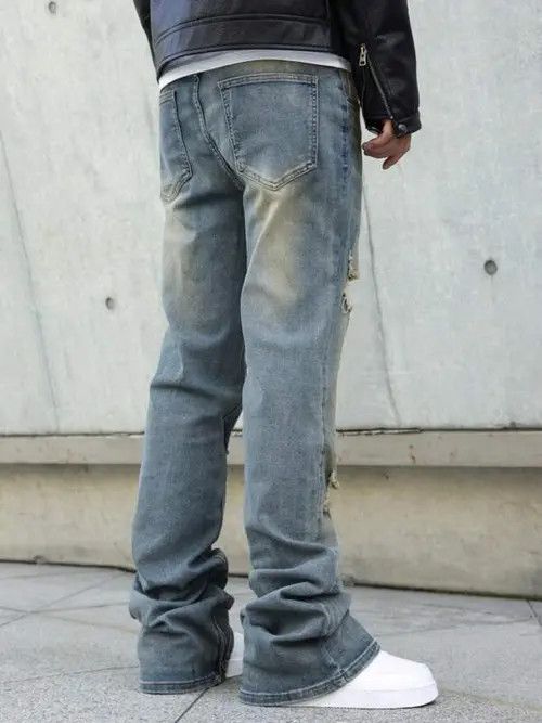 Japanese Brand Stacked denim jeans DRIP Size US 34 / EU 50 - 4 Thumbnail