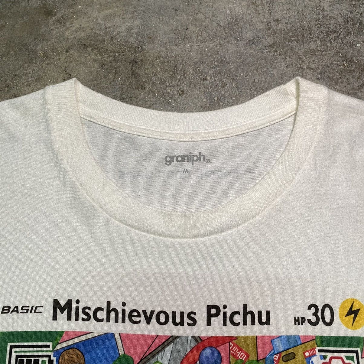 Anime × Cartoon Network × Pokemon Mischievous Pichu Pokemon Trading Card Game T Shirt Graniph Size US M / EU 48-50 / 2 - 2 Thumbnail