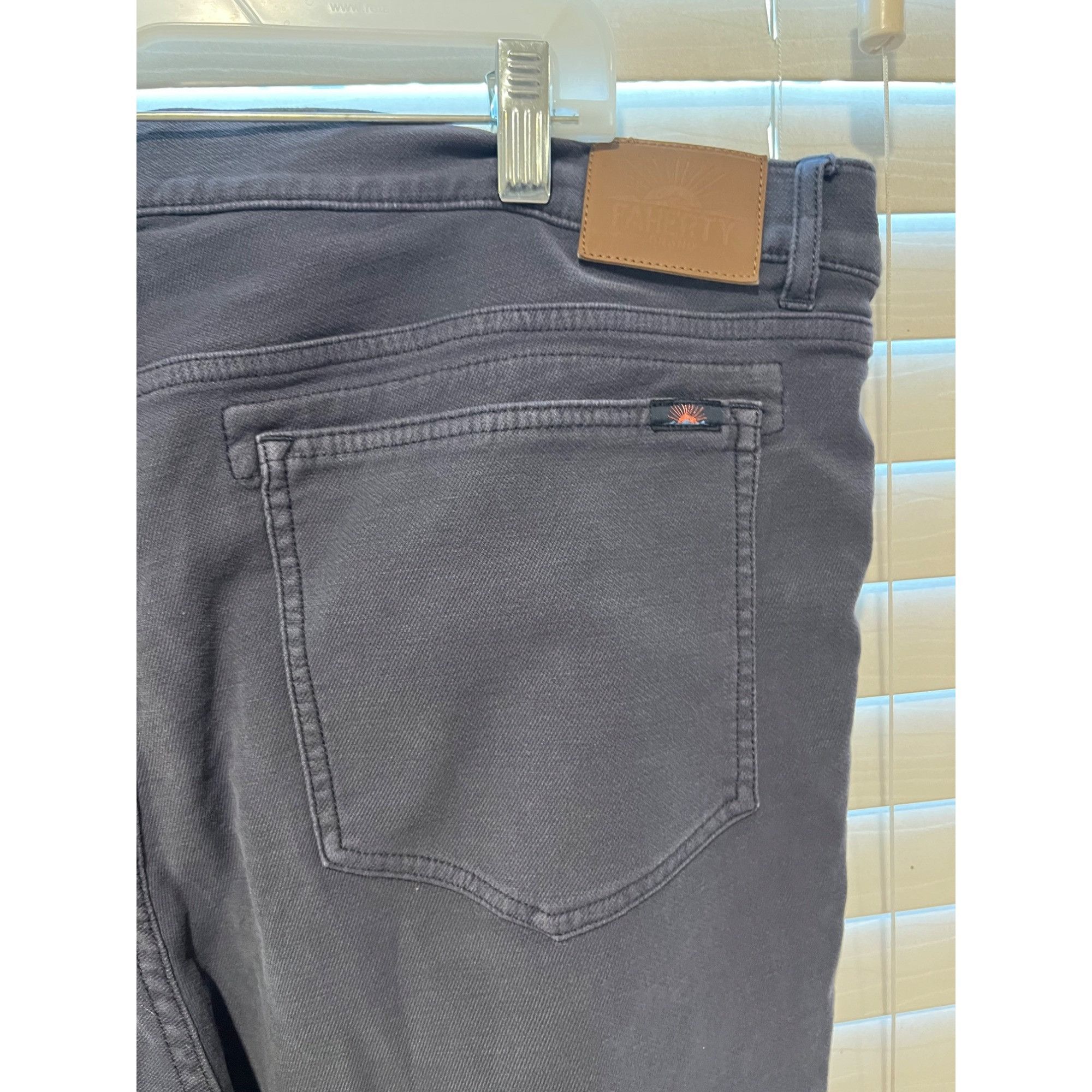 Faherty Faherty 5-Pocket Stretch Terry Mens Pants - Size - 40x30 Size US 40 / EU 56 - 4 Thumbnail