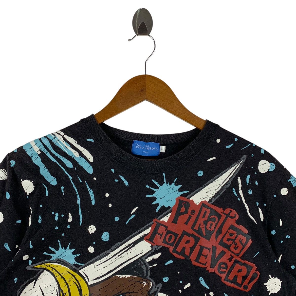 Disney Vintage MICKEY MOUSE full printed pirates forever disney tee Size US L / EU 52-54 / 3 - 2 Thumbnail