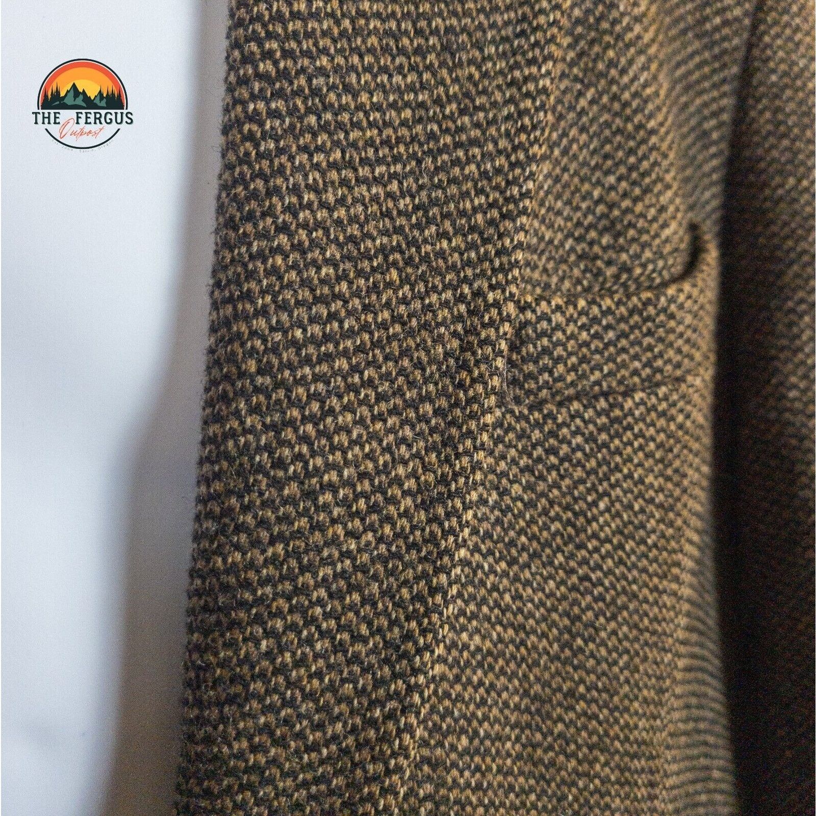 Other American Trend Lambs Wool Herringbone Sport Coat Men 42R USA Size 42R - 17 Thumbnail