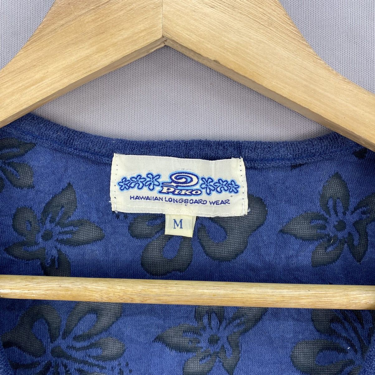 Japanese Brand Vintage Piko Japan Floral Sheer Mesh Cardigan Top Y2K Style Size M / US 6-8 / IT 42-44 - 10 Thumbnail