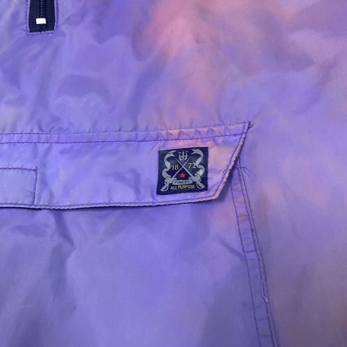 Vintage Vintage Japanese Faded Purple Rainbow Anorox Hoodies Size US XL / EU 56 / 4 - 6 Thumbnail