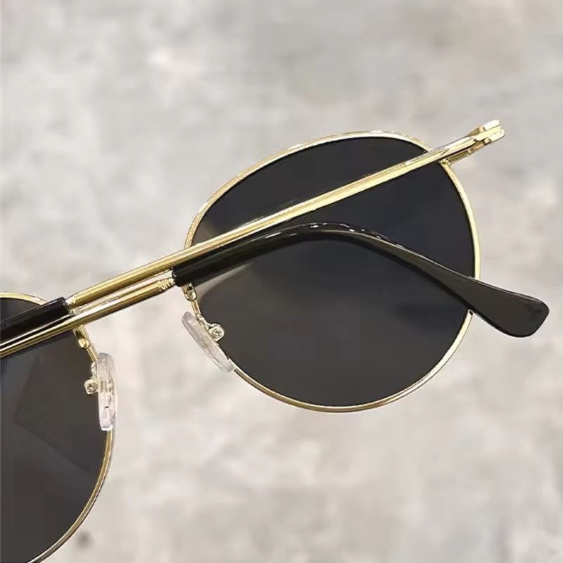 Jewelry Small Round Frame Sun Glasses Retro Shades Size ONE SIZE - 2 Thumbnail
