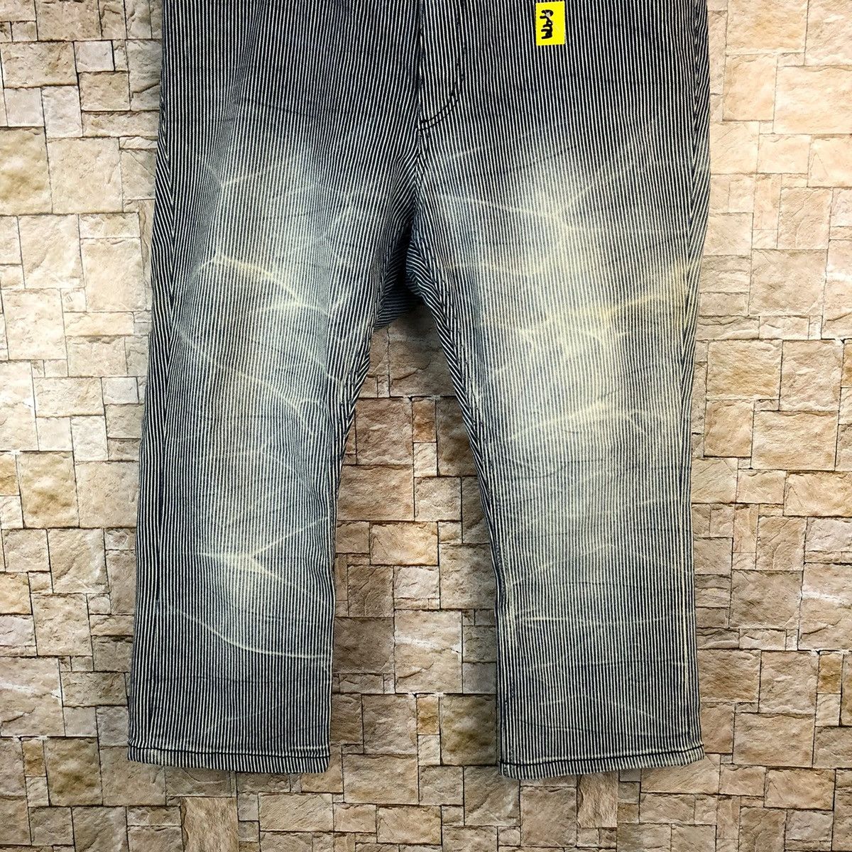 Japanese Brand × Vintage Japanese Brand Blue Stripe Casual Pants #A974 Size US 34 / EU 50 - 3 Thumbnail