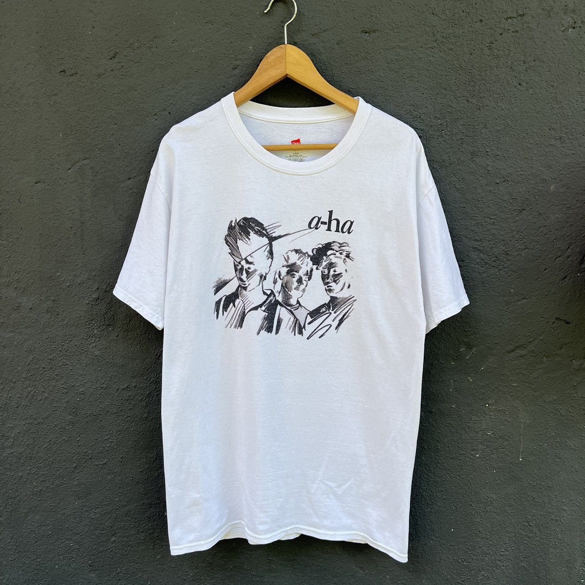 Band Tees A-ha pop band tee Size US L / EU 52-54 / 3 - 1 Thumbnail