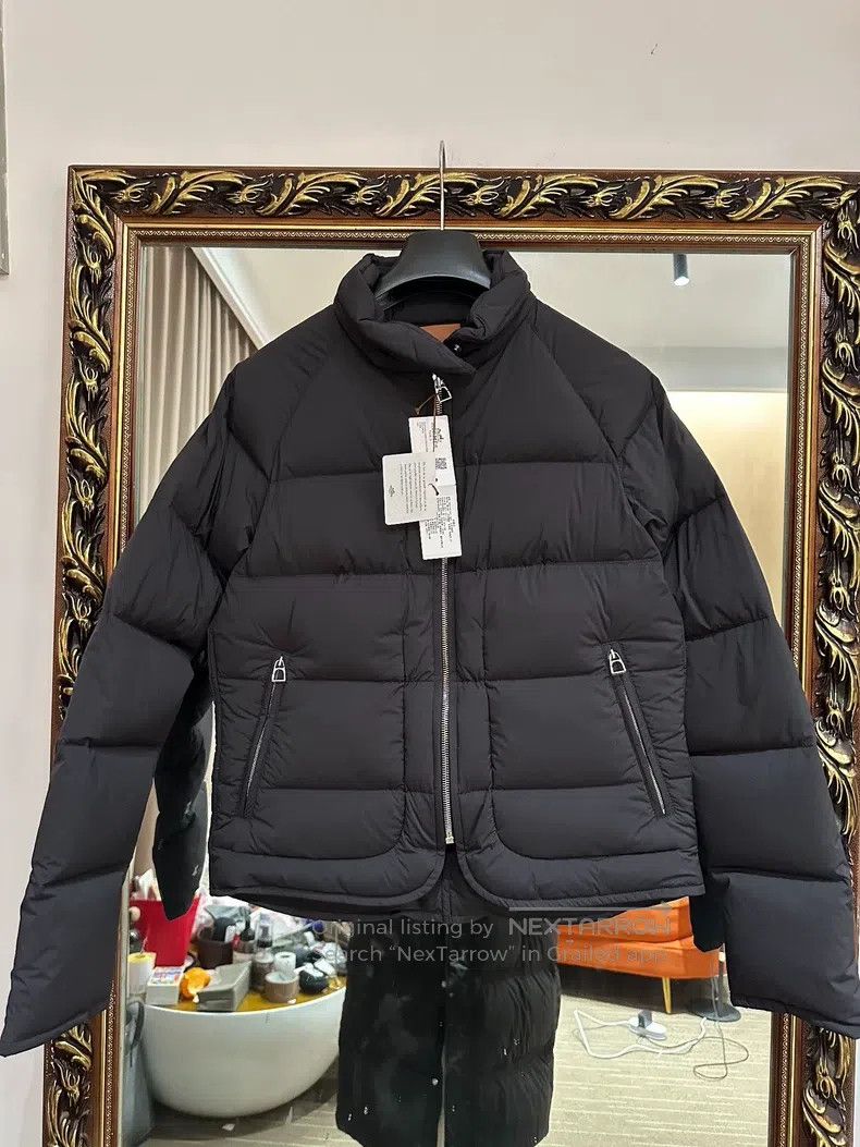 Hermes black short down jacket