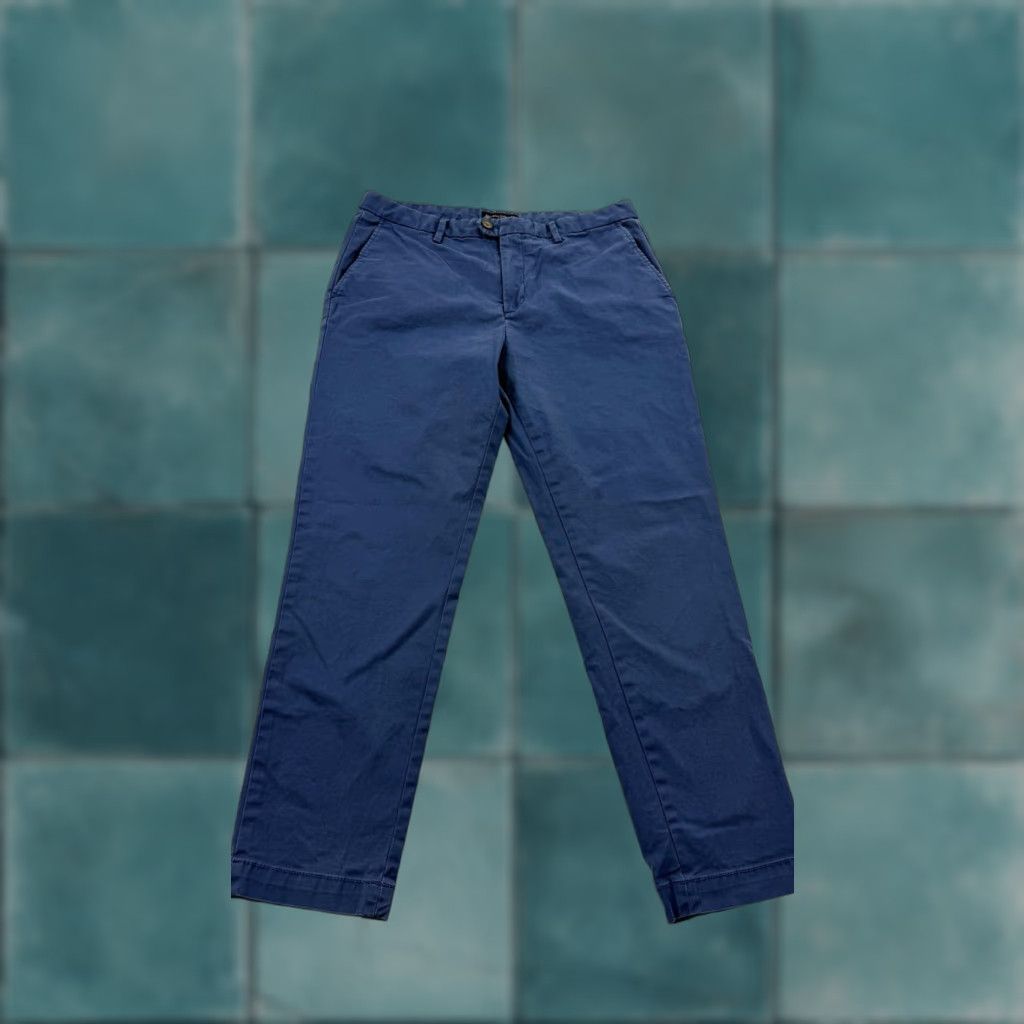 Banana Republic Banana Republic Pants Men Navy Blue Chino Slim Tapered Flat Front 33x32 Casual Smart-Casual Mens Size US 33 - 1 Thumbnail