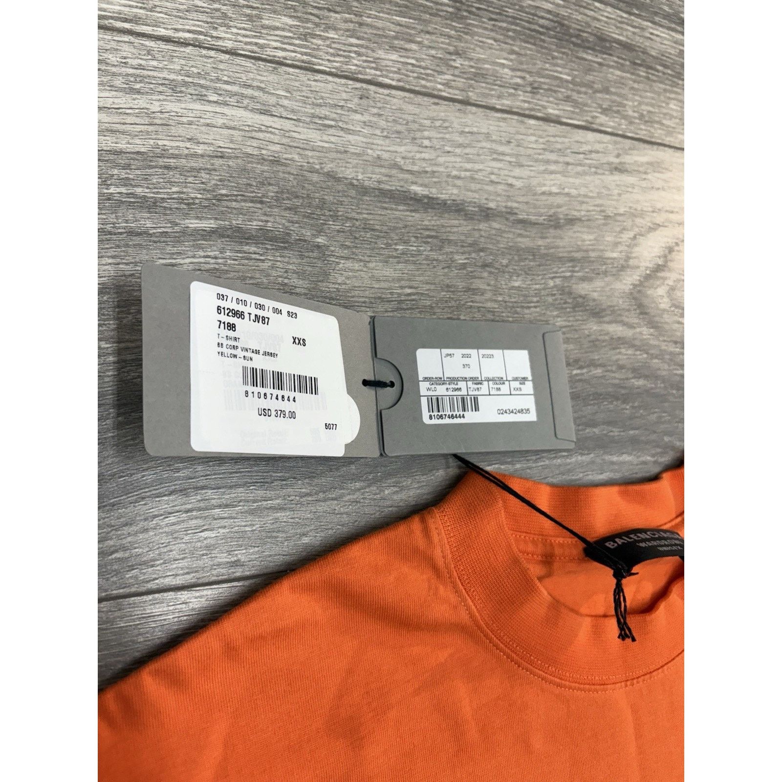 Balenciaga Balenciaga Casual T-Shirt ' Fluorescent Orange ' | NEW! Size US XXS / EU 40 - 15 Thumbnail