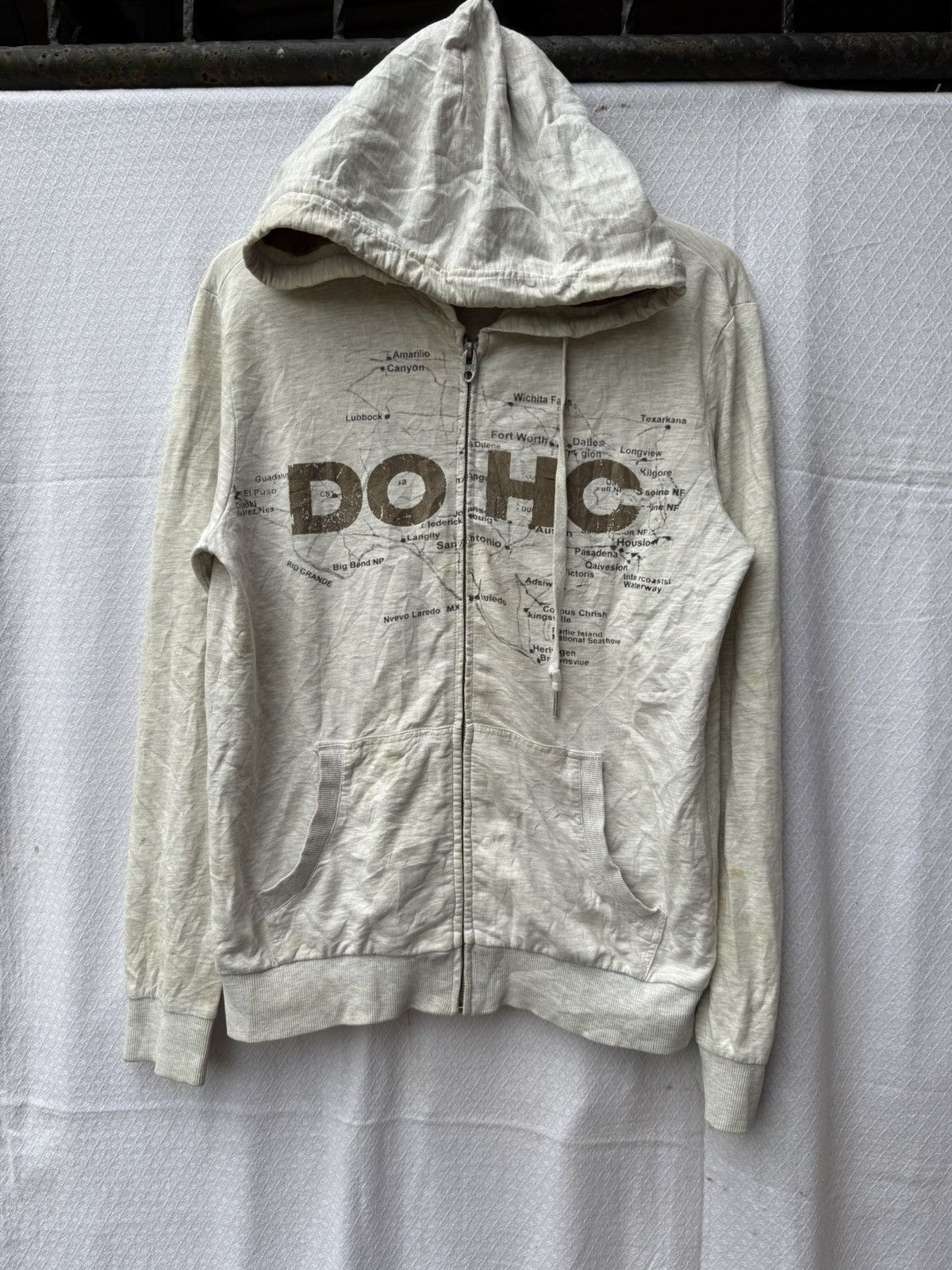 Japanese Brand DOHC REVOLUTION POEM GRAPHIC ZIPPER HOODIE Size US L / EU 52-54 / 3 - 1 Thumbnail